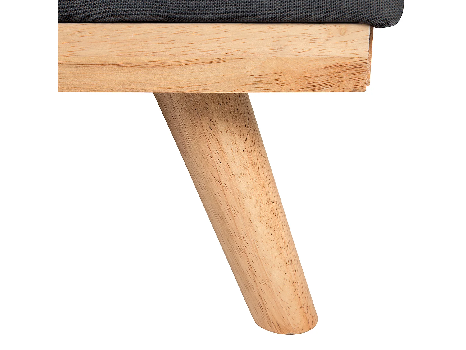 Divano letto FROYA Tessuto Nero 3 posti