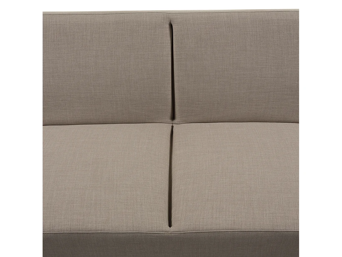 Schlafsofa beige Polsterbezug verstellbare Armlehnen skandinavischer Stil York