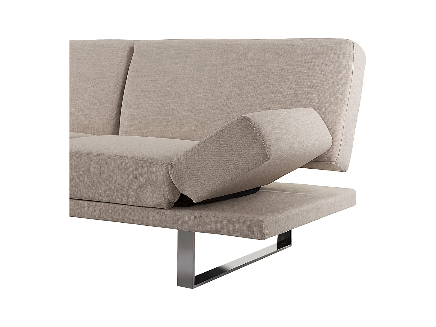 Canapé-lit 2 places YORK Tissu Beige