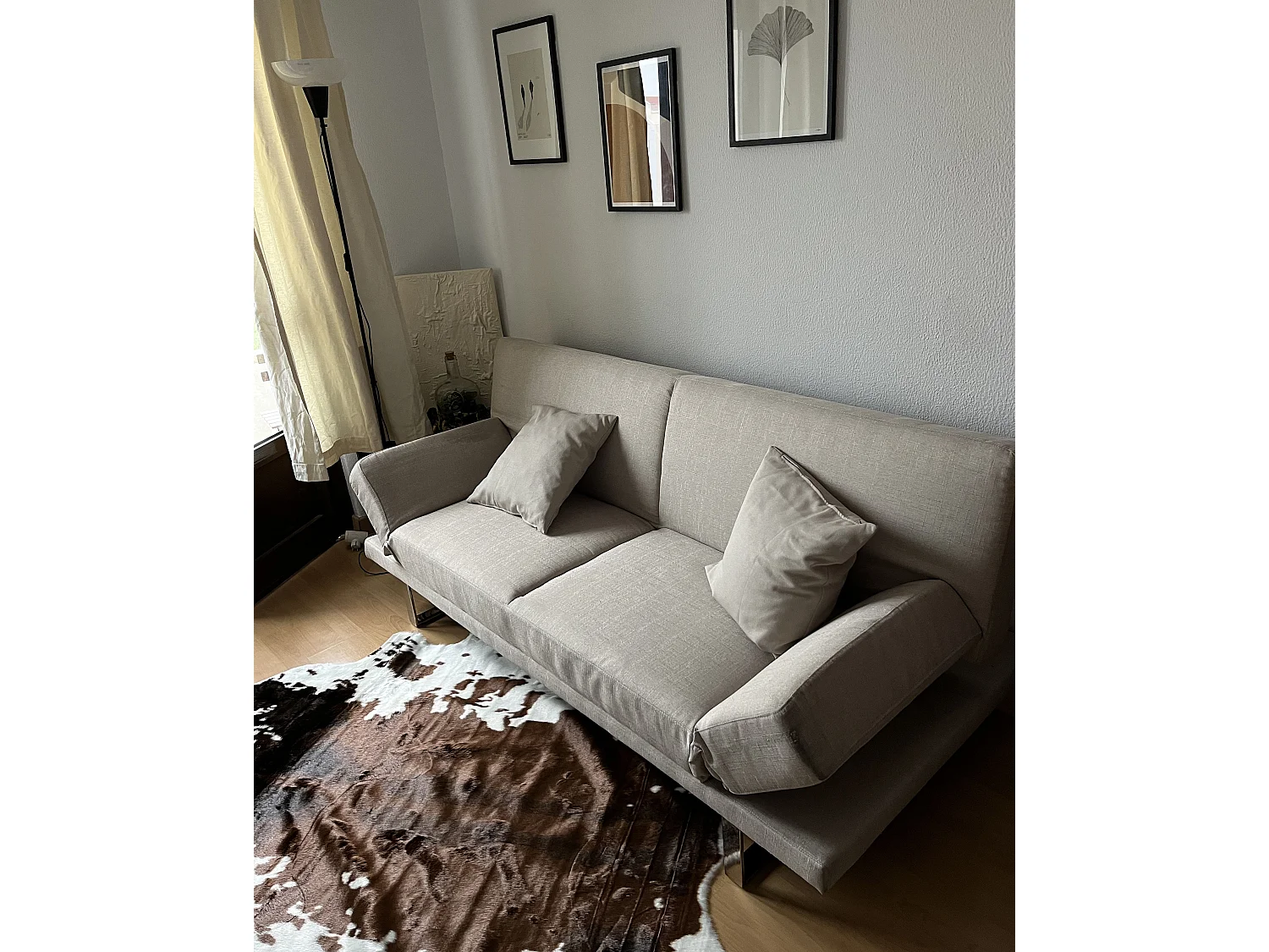 Slaapbank YORK Stof Beige 2-zitter