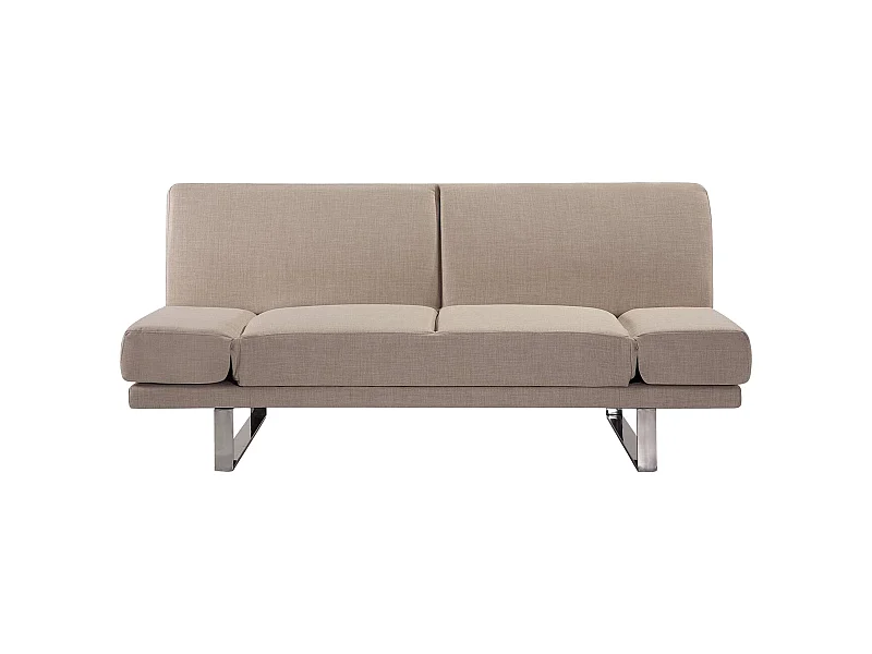 Divano letto YORK Tessuto Beige 2 posti