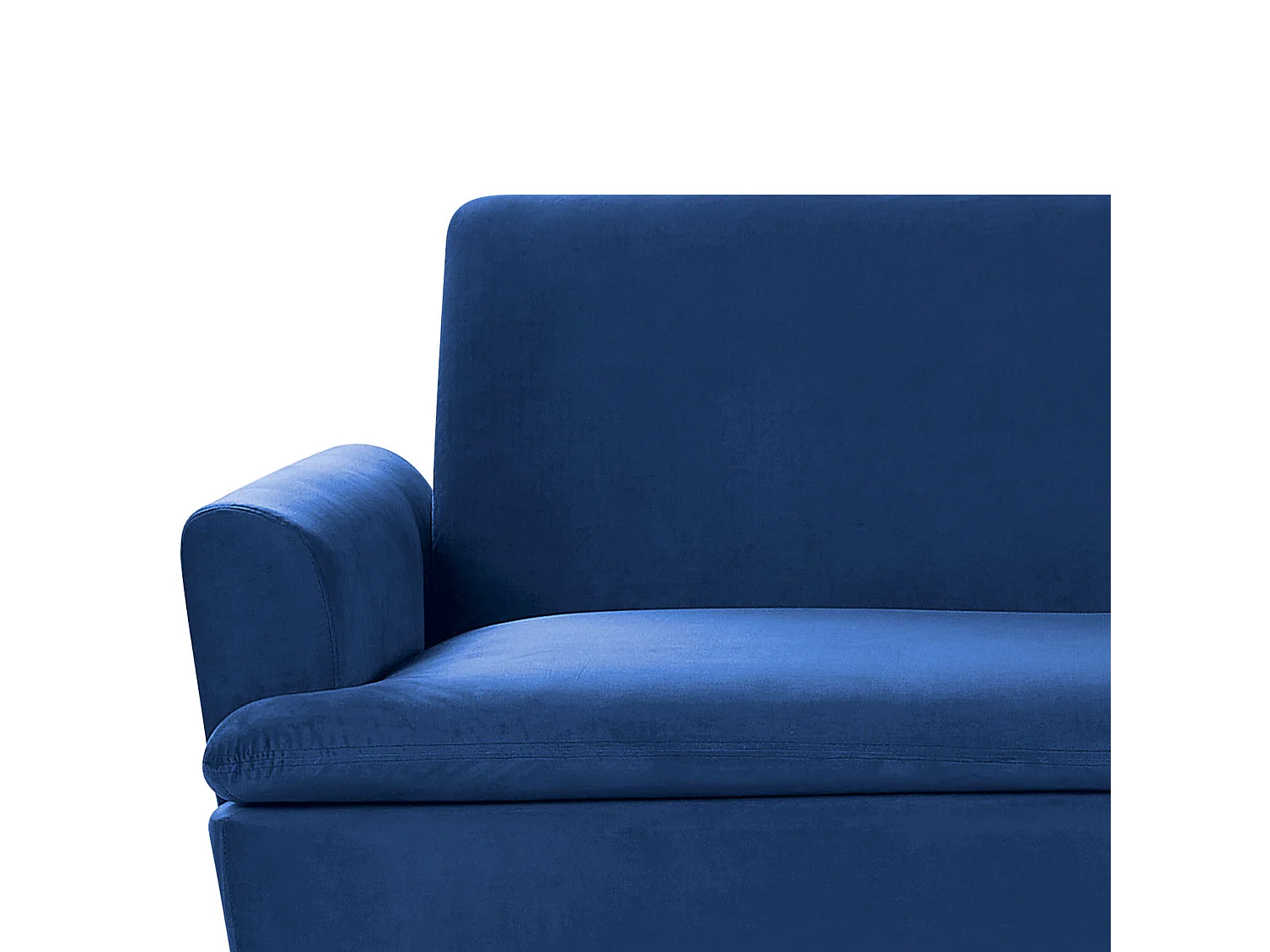 Sofá-cama VETTRE Veludo Azul marinho 3 lugares