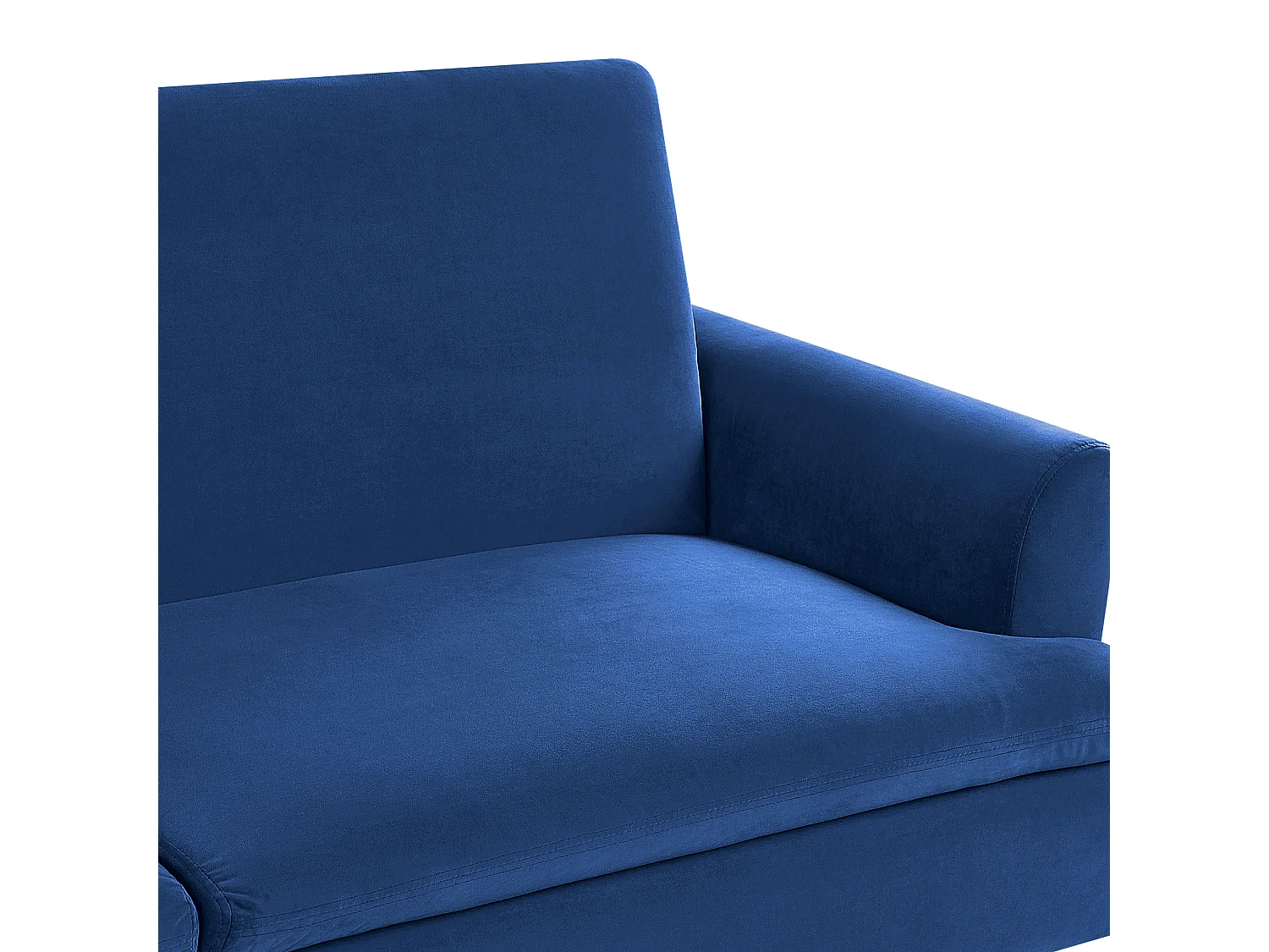 Sofá-cama VETTRE Veludo Azul marinho 3 lugares