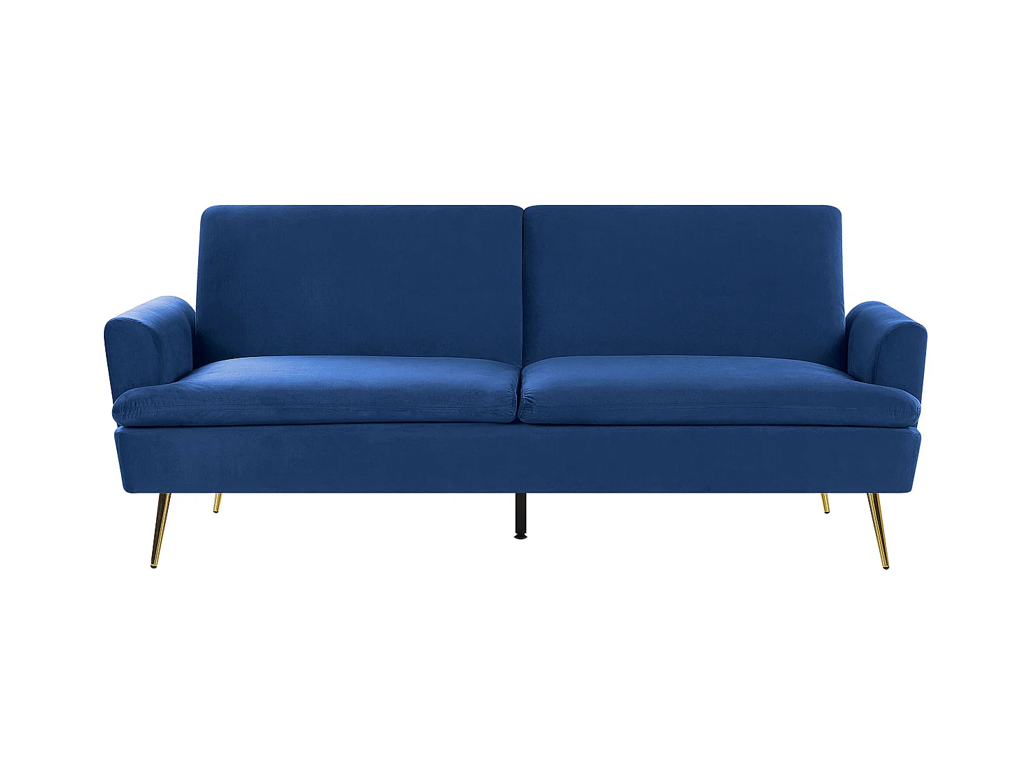 Divano letto VETTRE Velluto Blu marino 3 posti