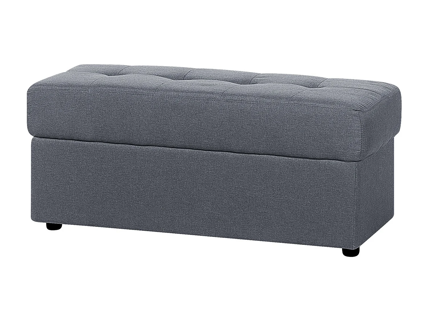 Canapé-lit 3 places FALSTER Tissu Gris foncé avec rangement