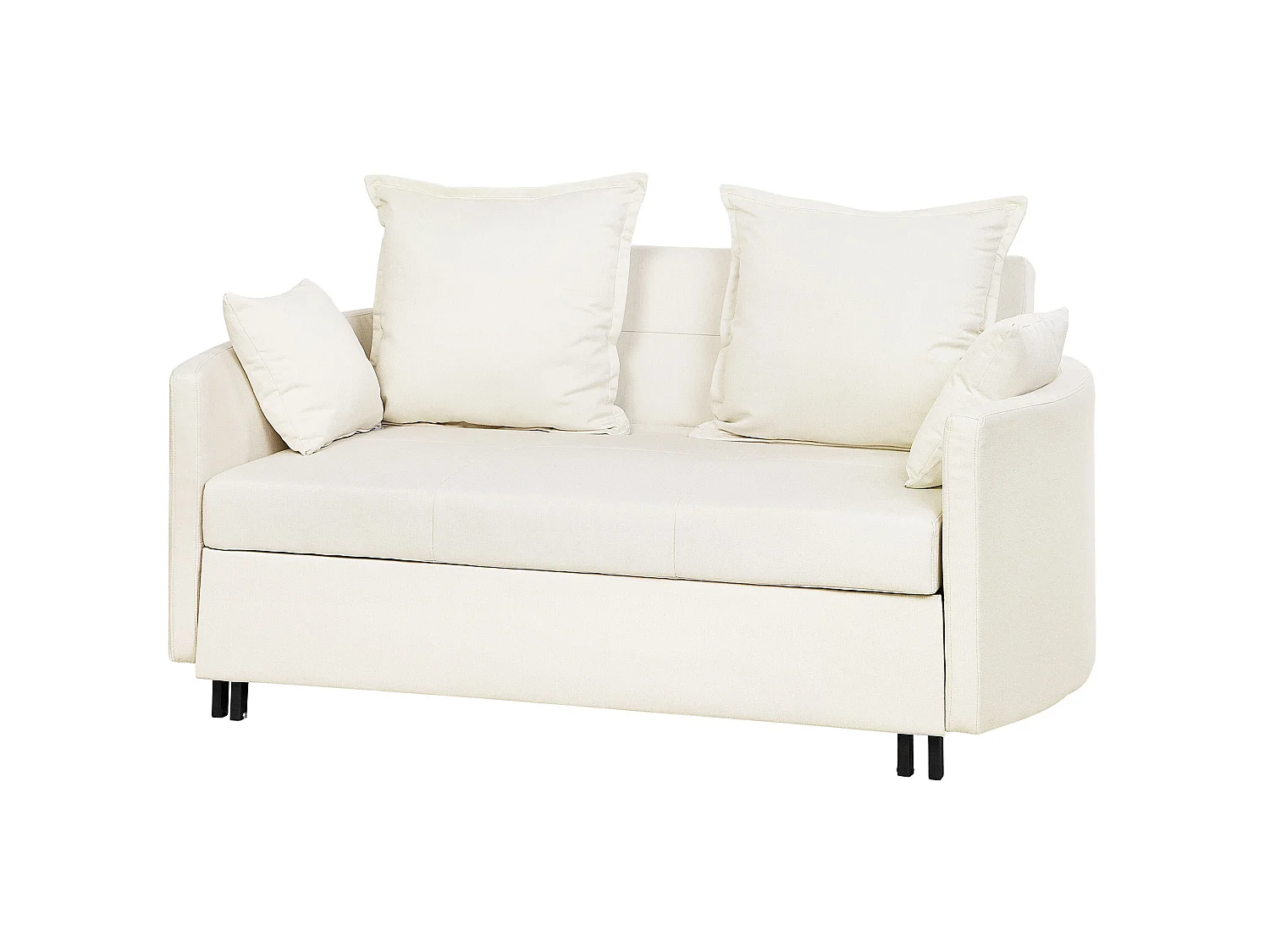 Sofa rozkładana HOVIN Beżowy dla 2 osób