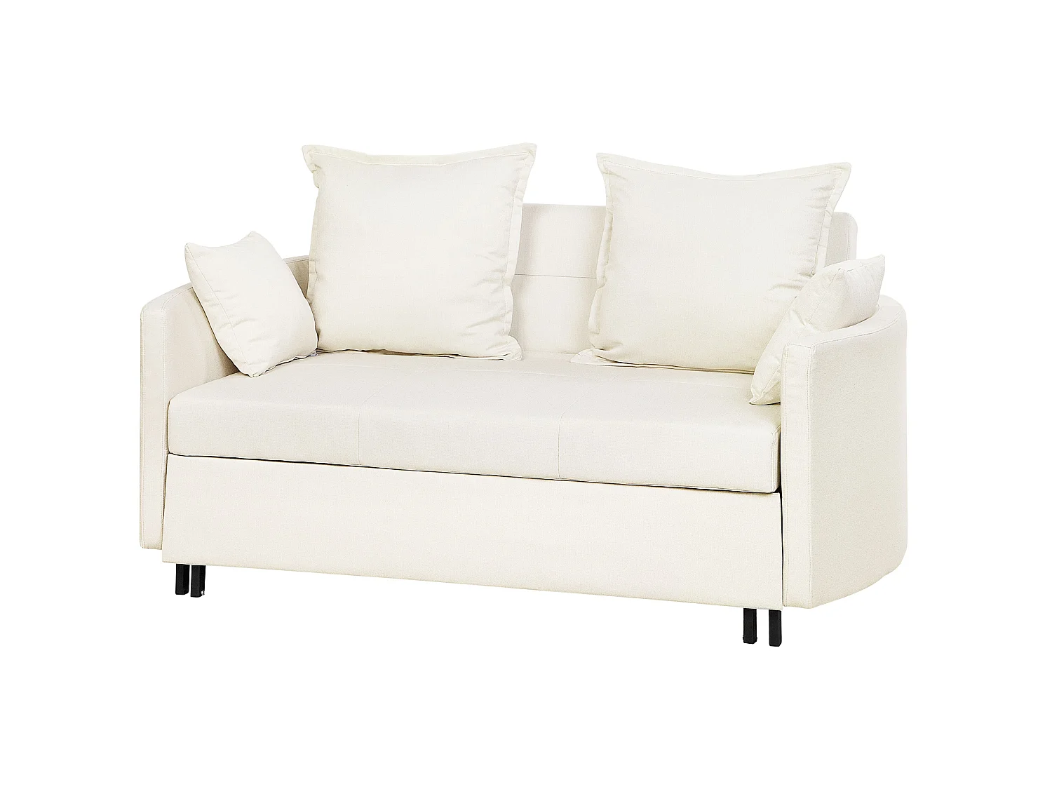 Sofa rozkładana HOVIN Beżowy dla 2 osób