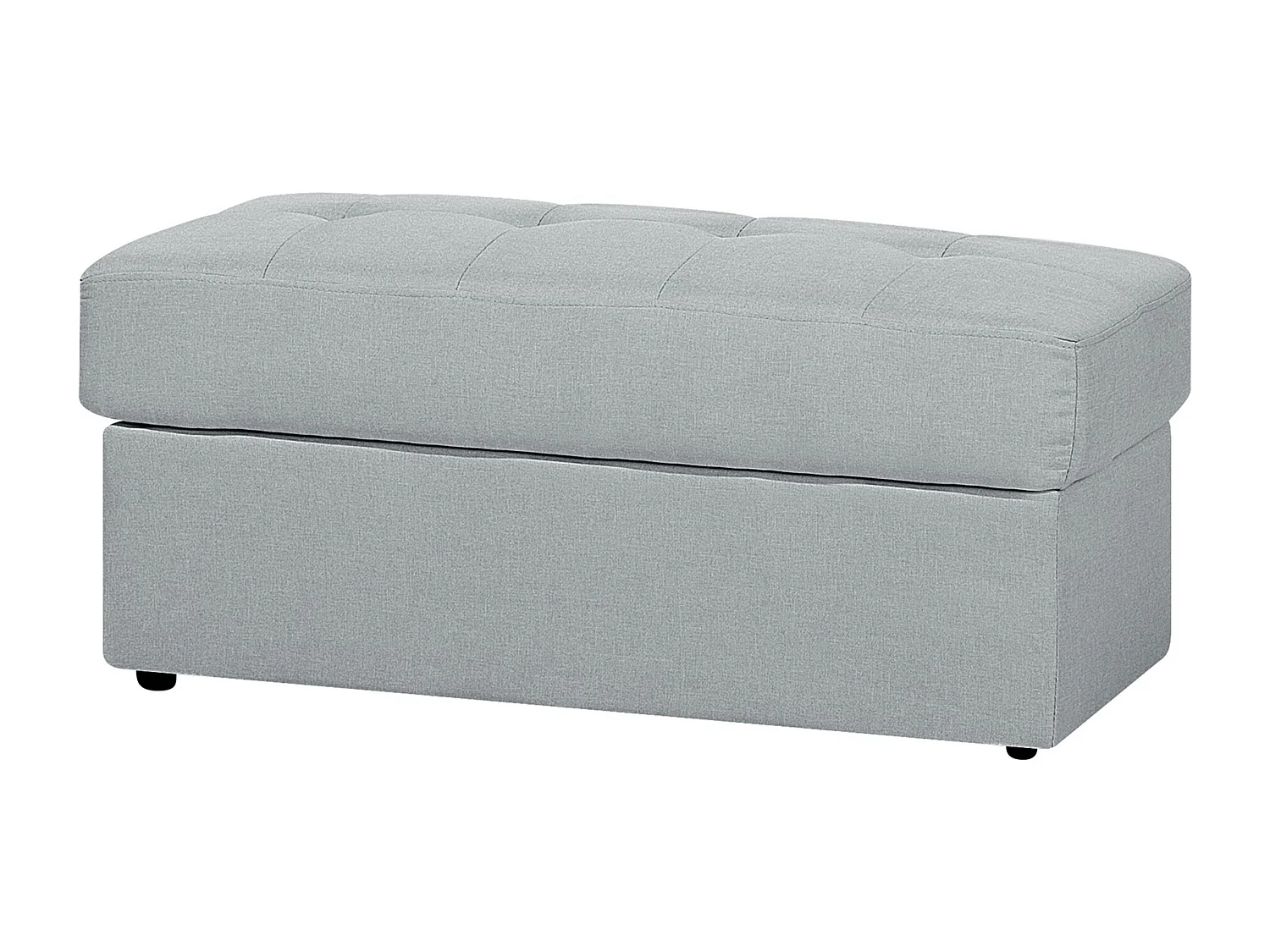 Canapé-lit 3 places FALSTER Tissu Gris clair avec rangement