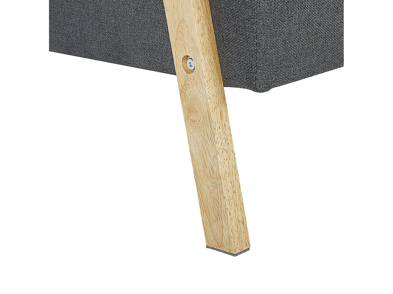 Canapé-lit 3 places TJORN Tissu Gris foncé