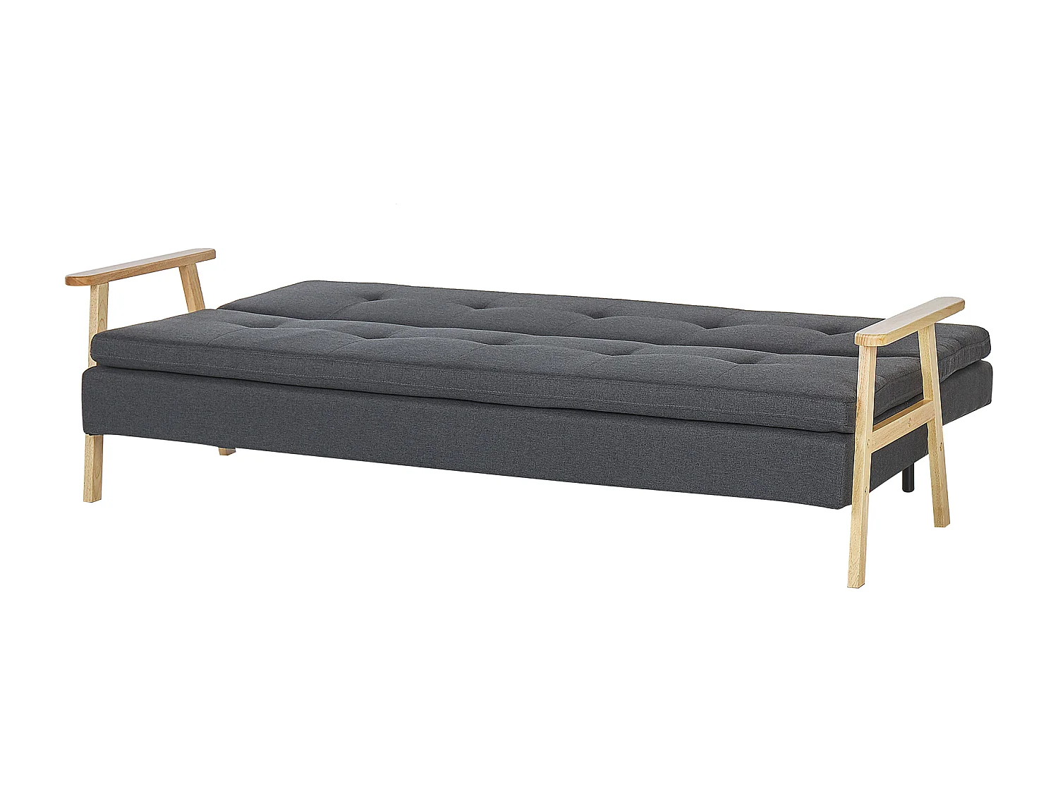 Sofá-cama TJORN Tecido Cinzento escuro 3 lugares