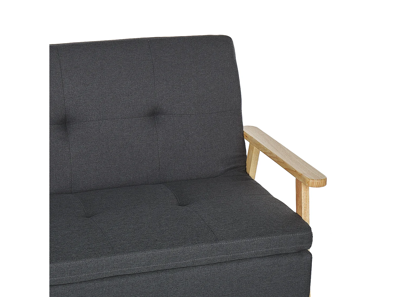 Sofá-cama TJORN Tecido Cinzento escuro 3 lugares