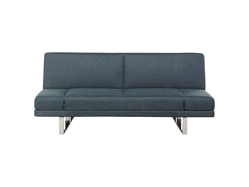 Divano letto YORK Tessuto Blu 2 posti