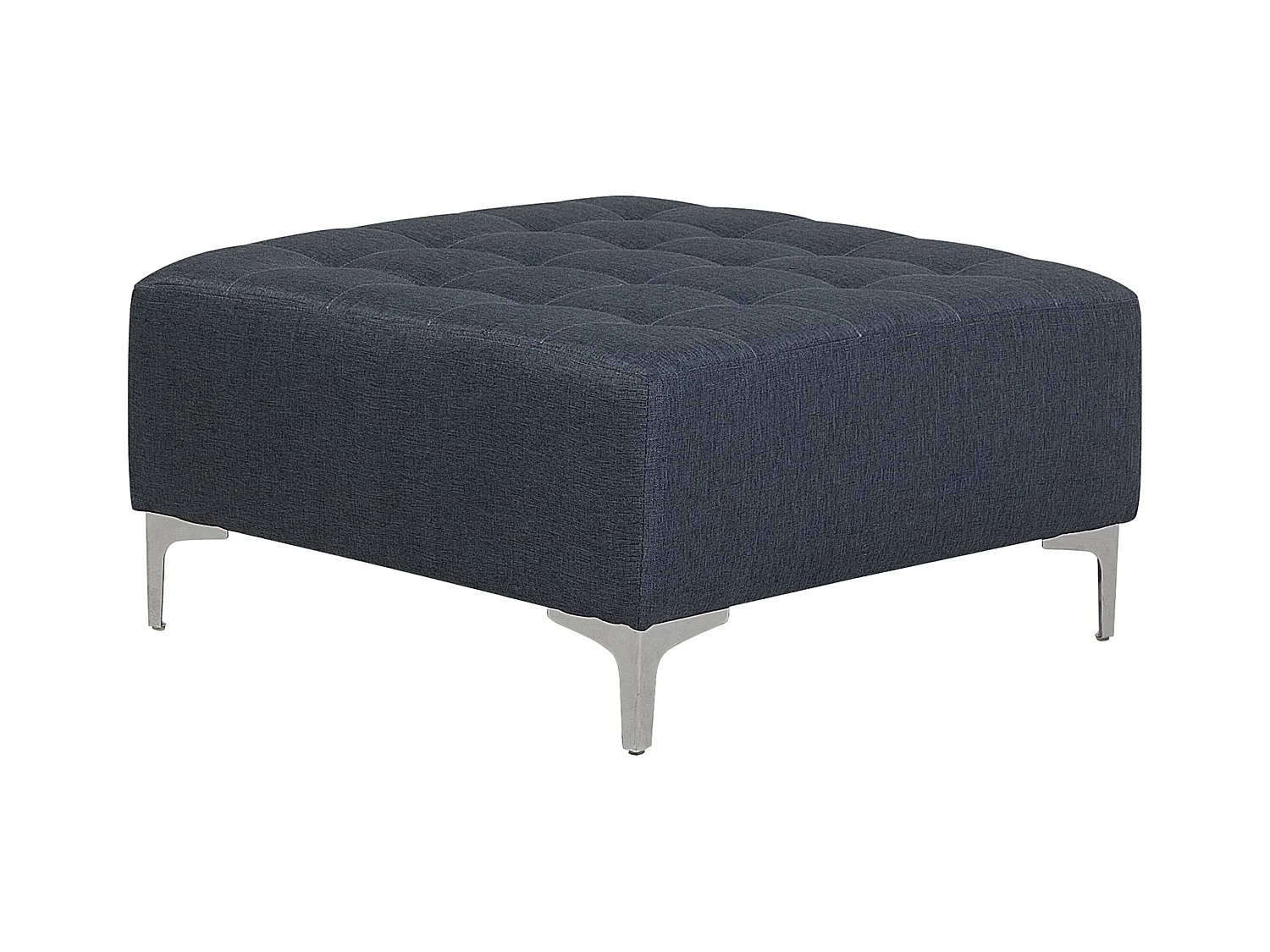 Sofá cama modular en U ABERDEEN Tela Gris oscuro con otomana 5 plazas