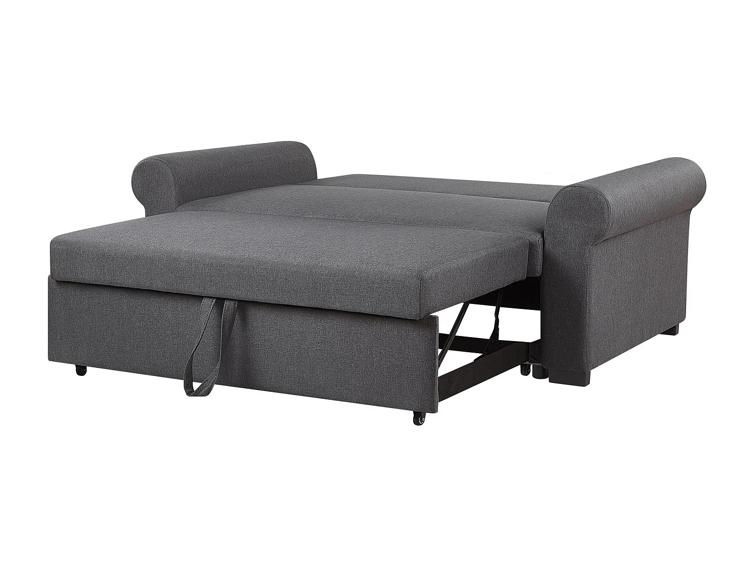 Canapé-lit 2 places SILDA Tissu Gris foncé