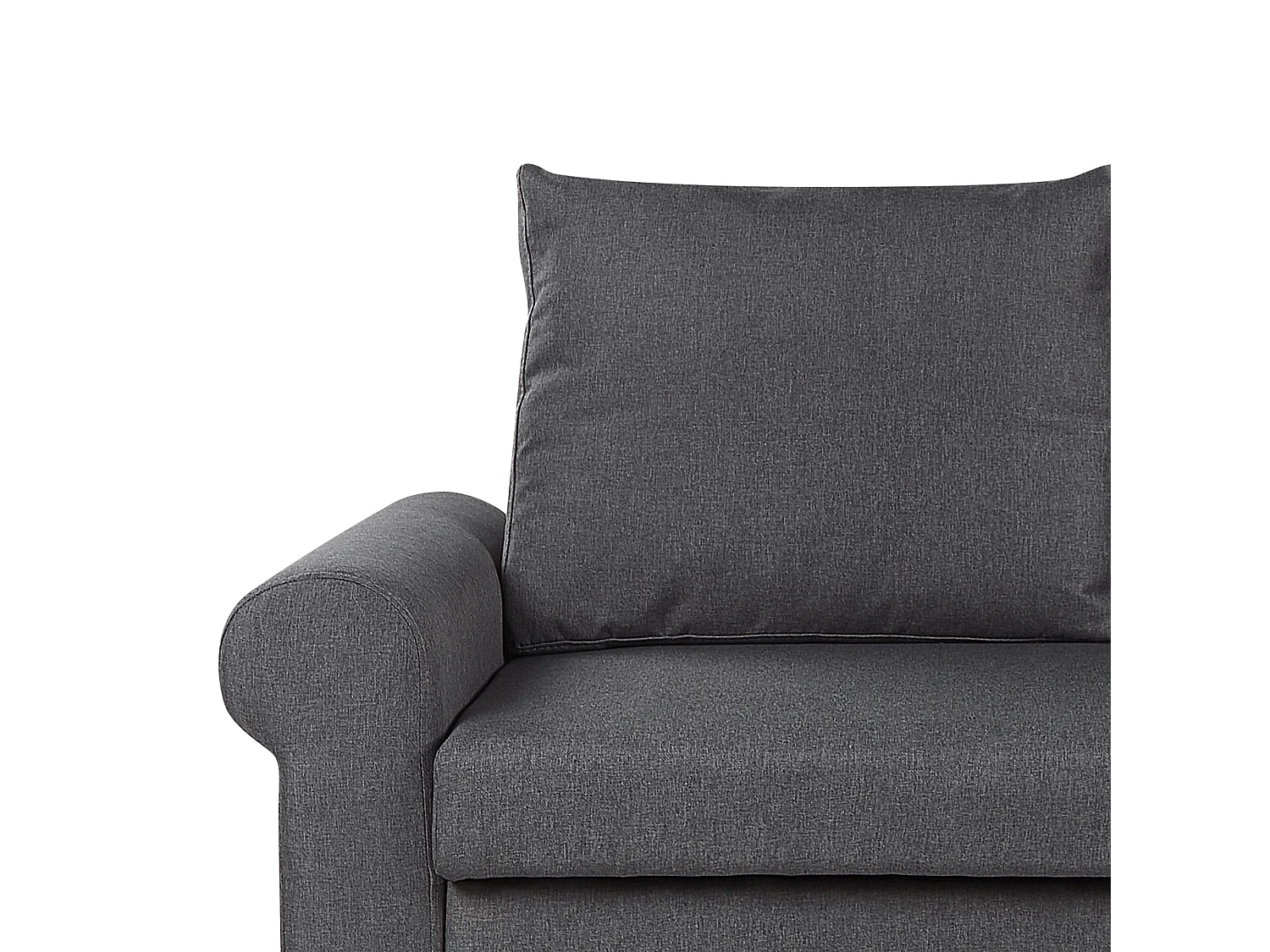 Canapé-lit 2 places SILDA Tissu Gris foncé