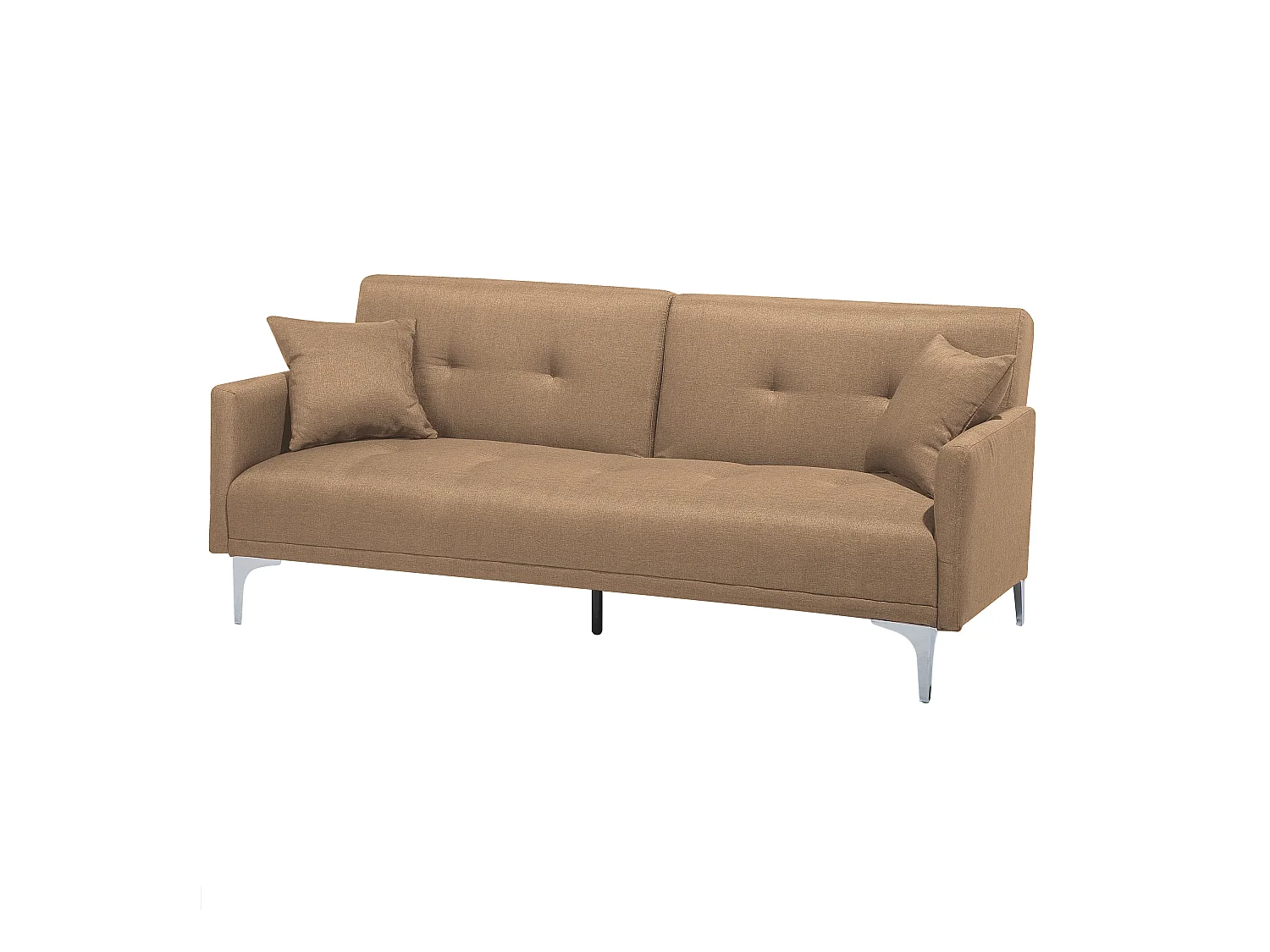 Slaapbank LUCAN Stof Zandbeige 3-zitter