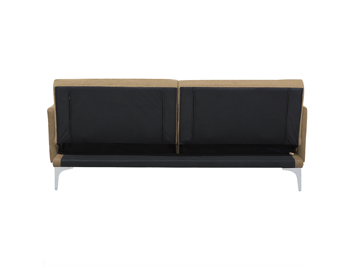 Slaapbank LUCAN Stof Zandbeige 3-zitter