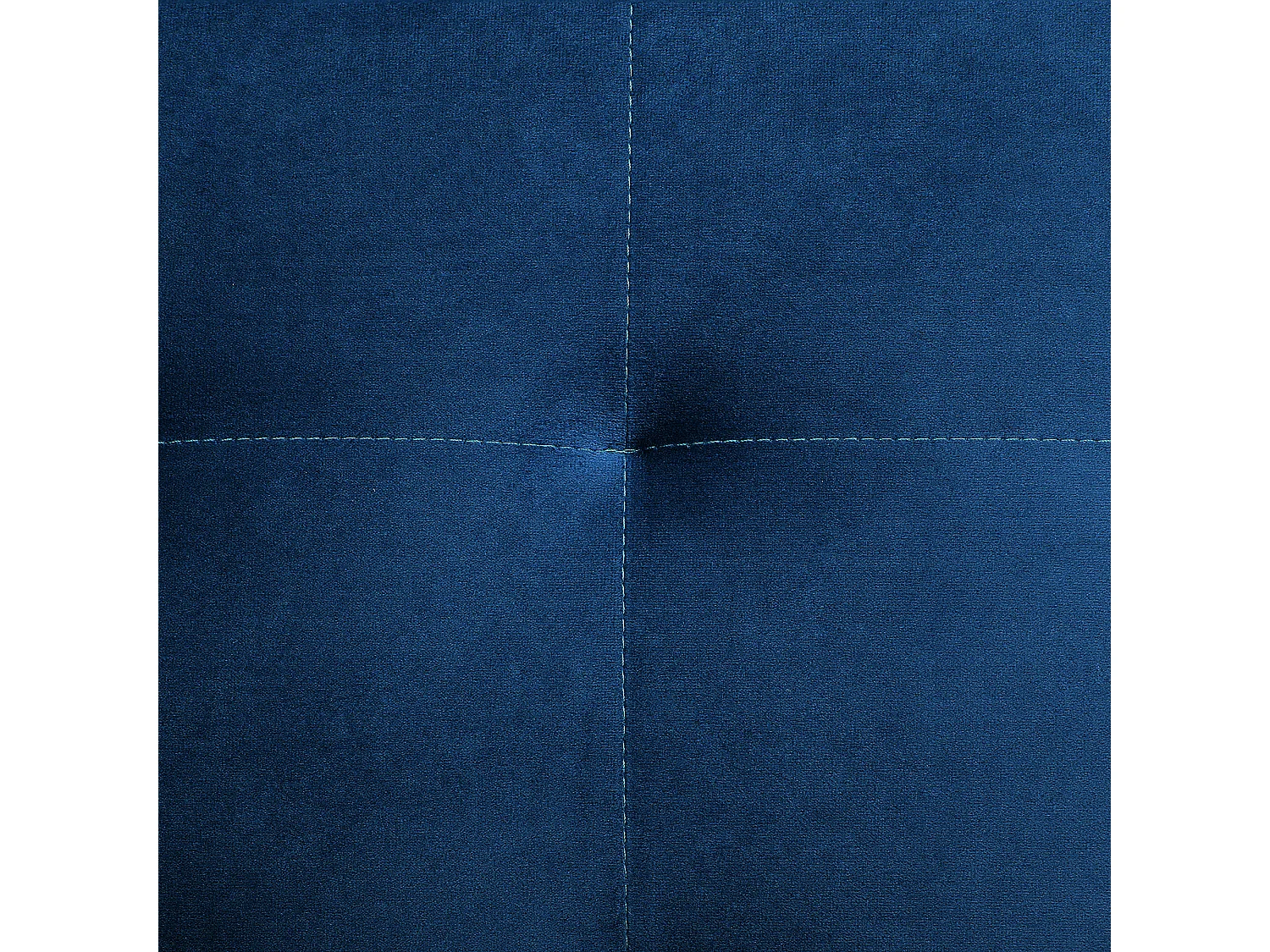 Canapé-lit modulable en forme de U 5 places ABERDEEN Velours Bleu marine avec ottoman