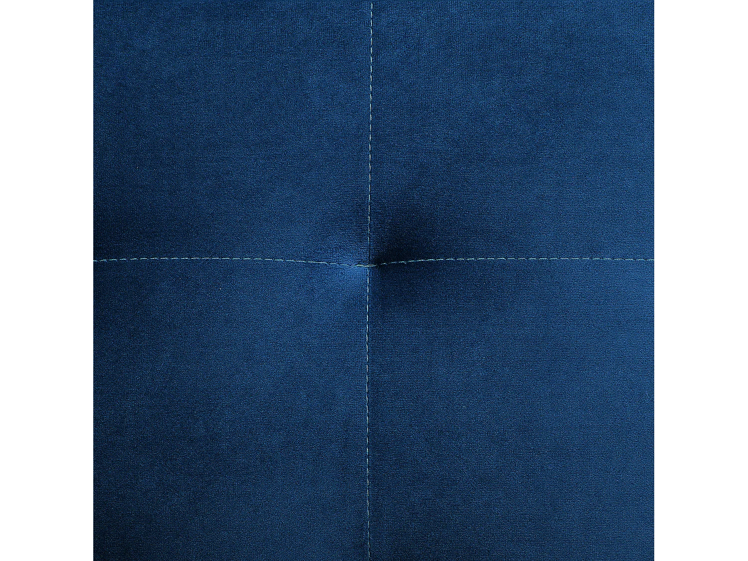 Canapé-lit modulable en forme de U 5 places ABERDEEN Velours Bleu marine avec ottoman