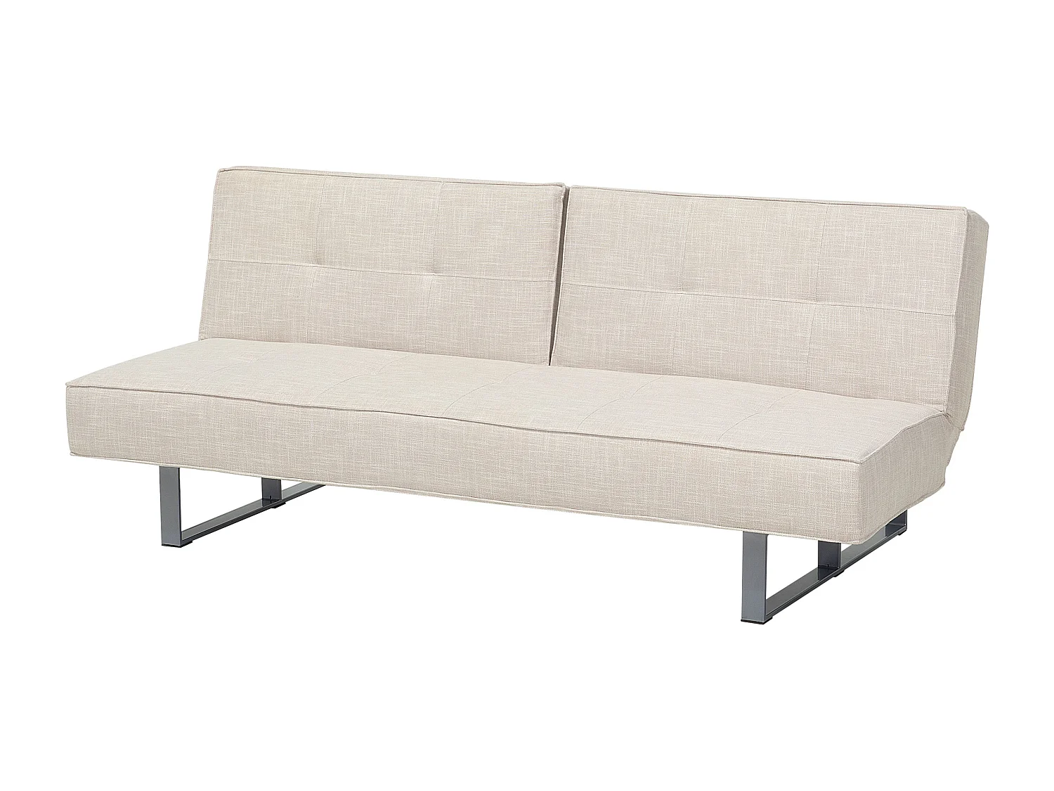 Slaapbank DUBLIN Stof Lichtbeige 3-zitter