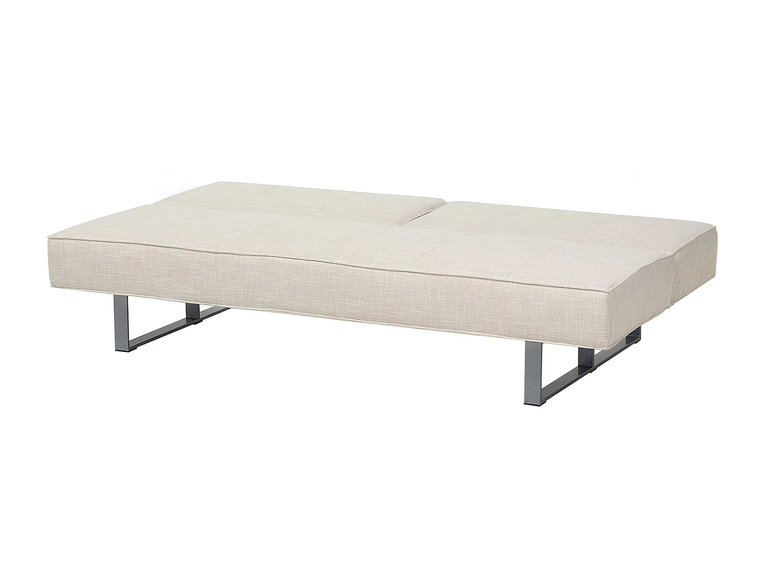 Slaapbank DUBLIN Stof Lichtbeige 3-zitter