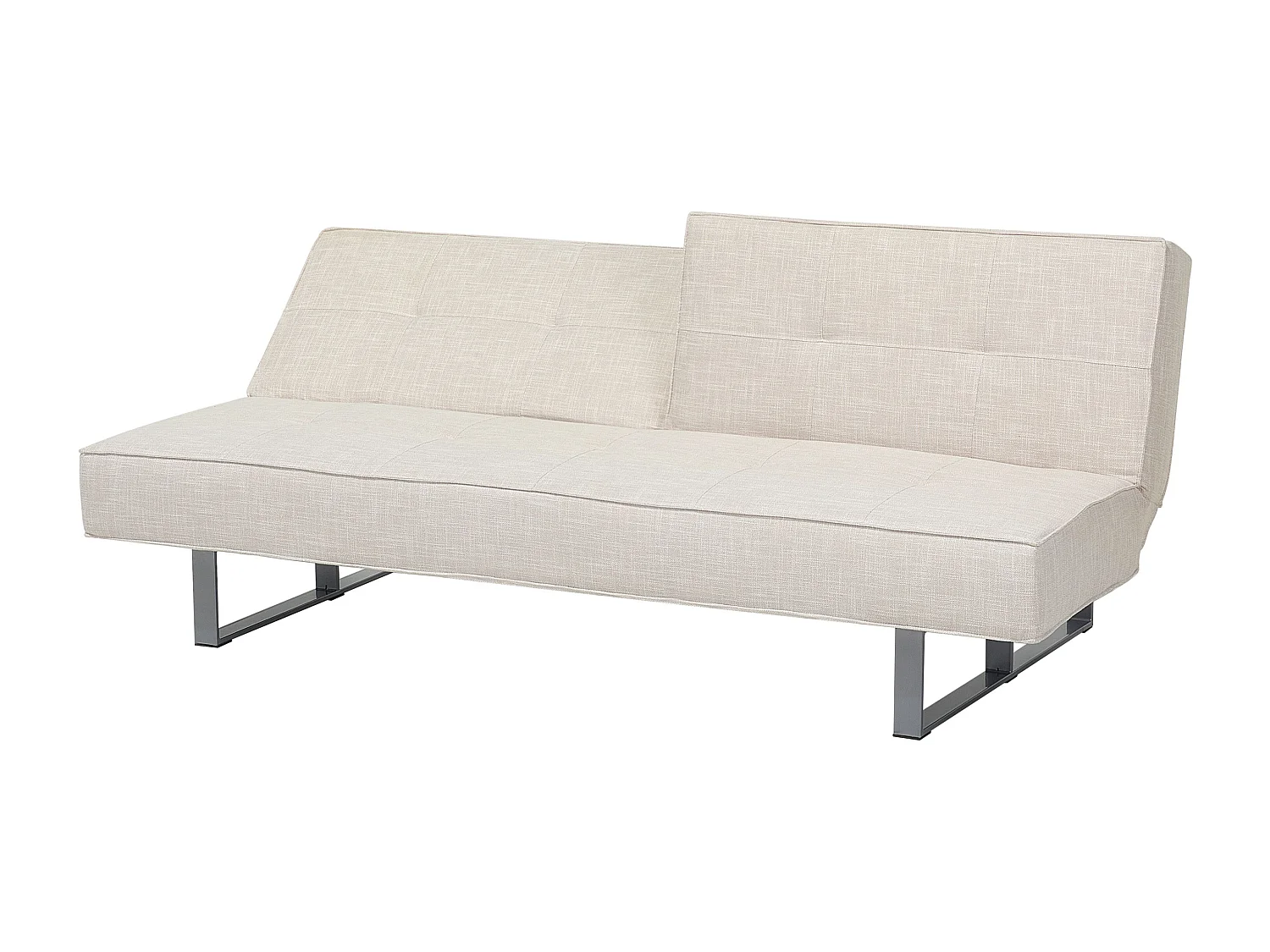 Slaapbank DUBLIN Stof Lichtbeige 3-zitter