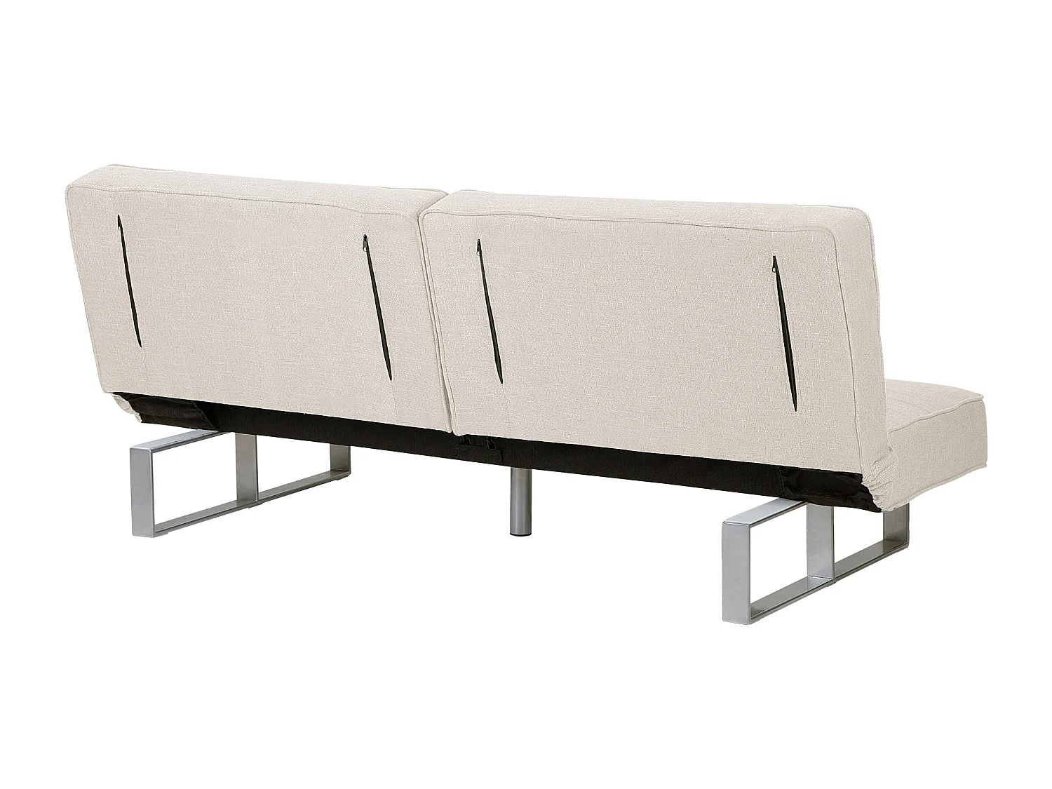 Slaapbank DUBLIN Stof Lichtbeige 3-zitter
