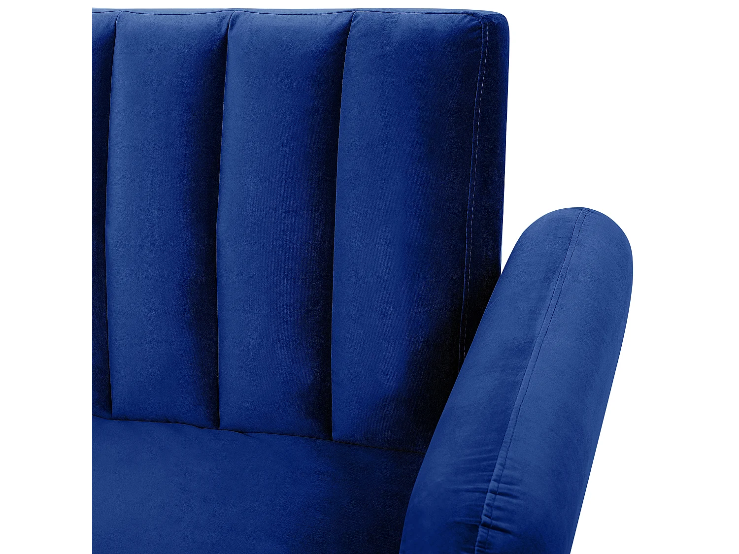 Canapé-lit VIMMERBY Bleu marine Velours