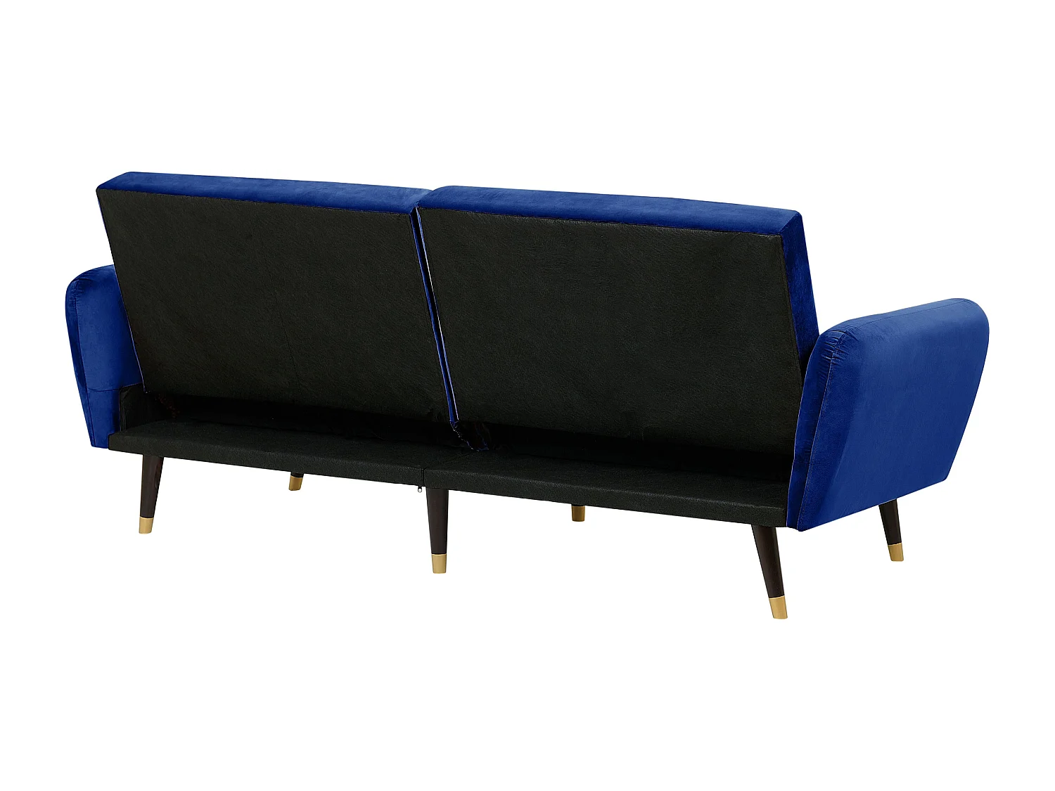 Divano letto VIMMERBY Blu marino Velluto