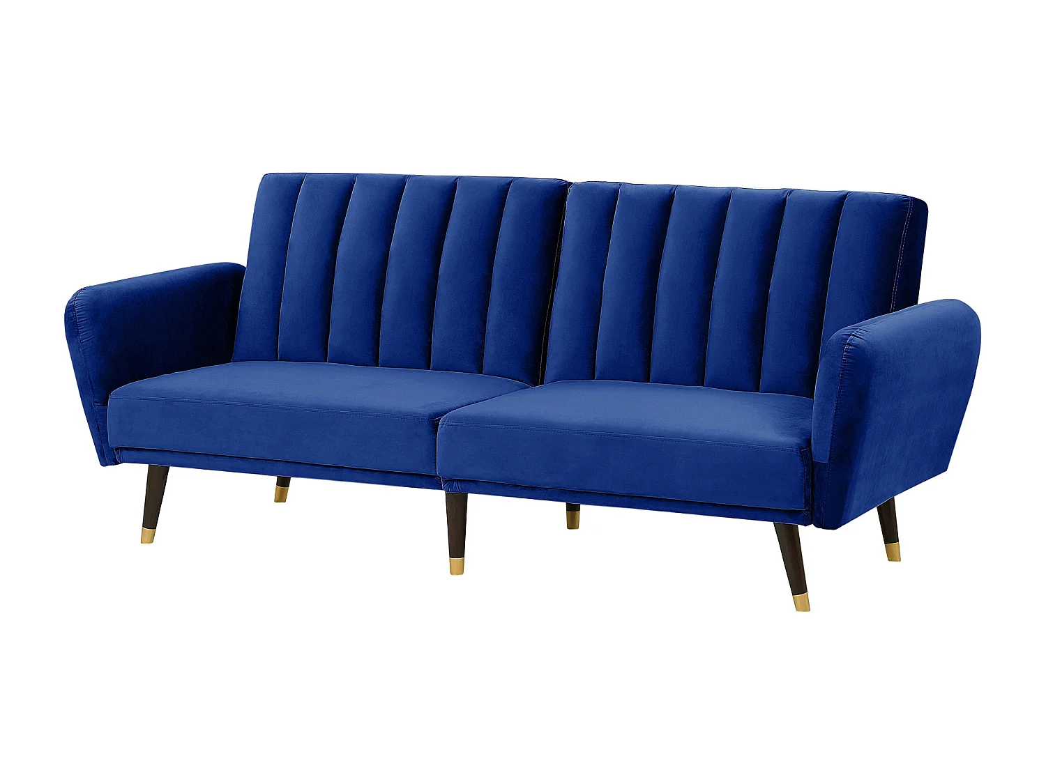 Divano letto VIMMERBY Blu marino Velluto