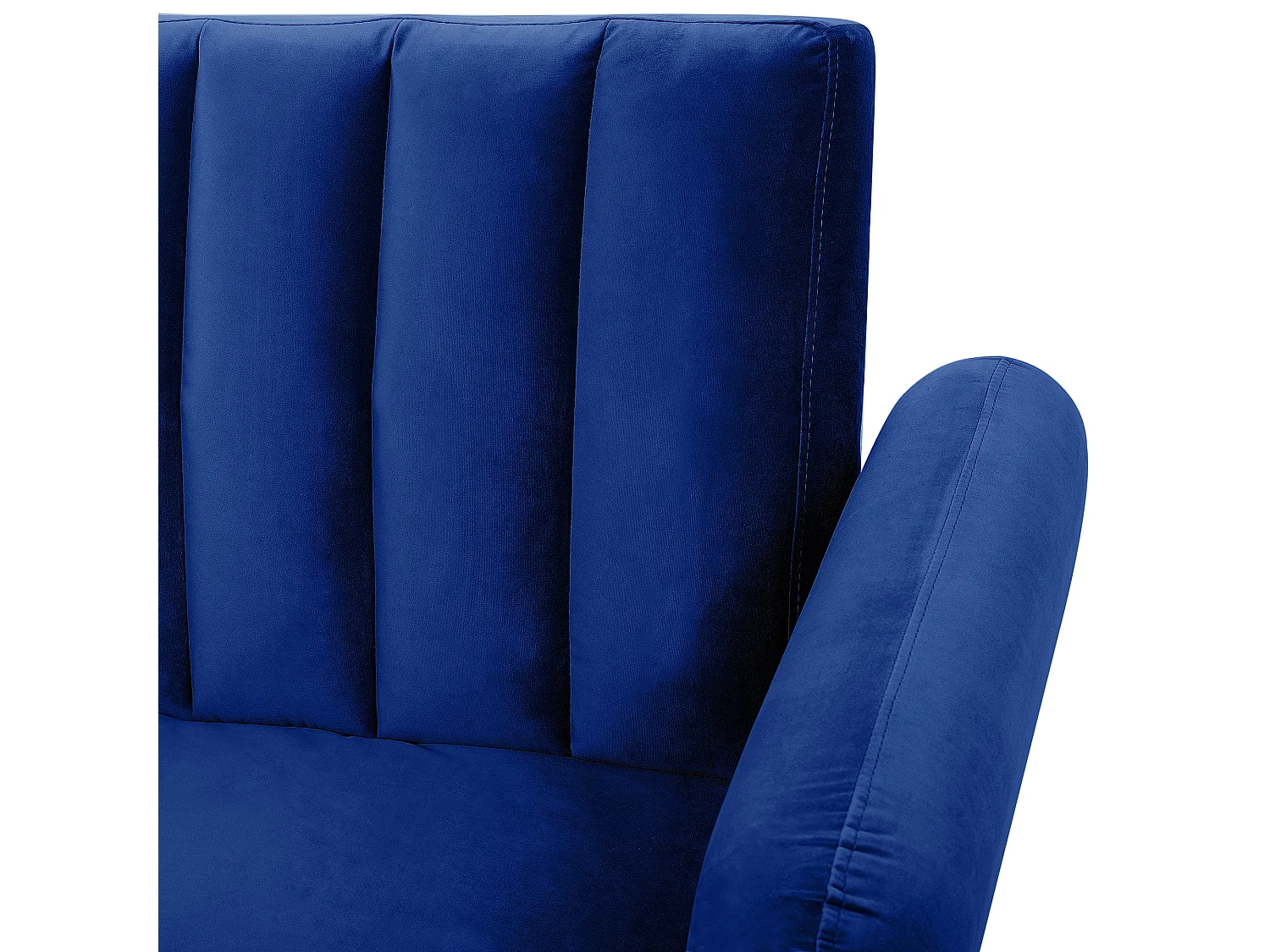 Divano letto VIMMERBY Blu marino Velluto