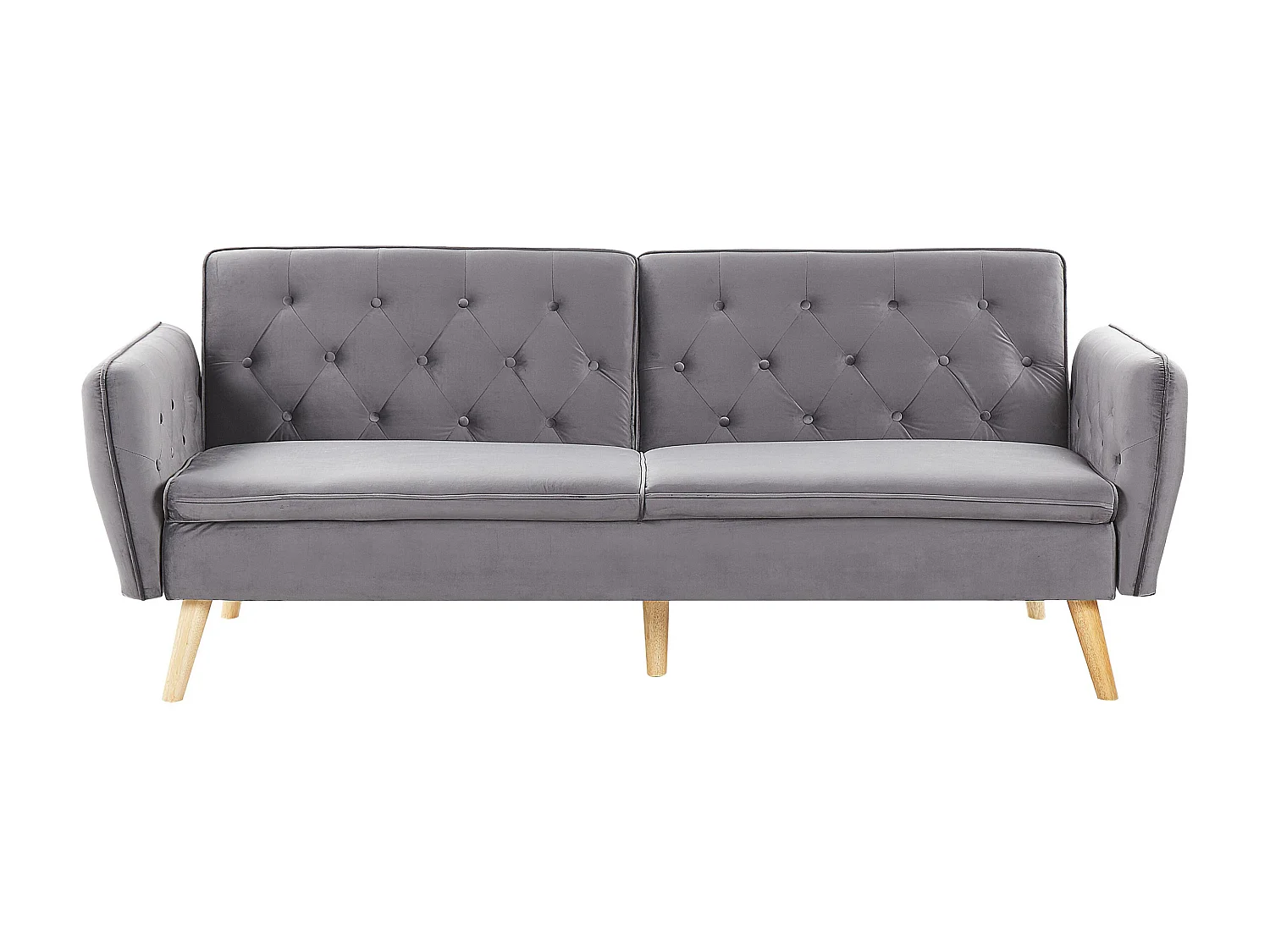 Slaapbank BARDU Grijs Fluweel