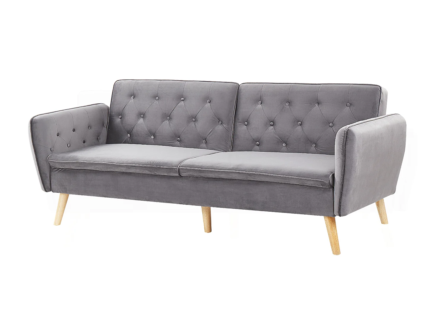 Slaapbank BARDU Grijs Fluweel