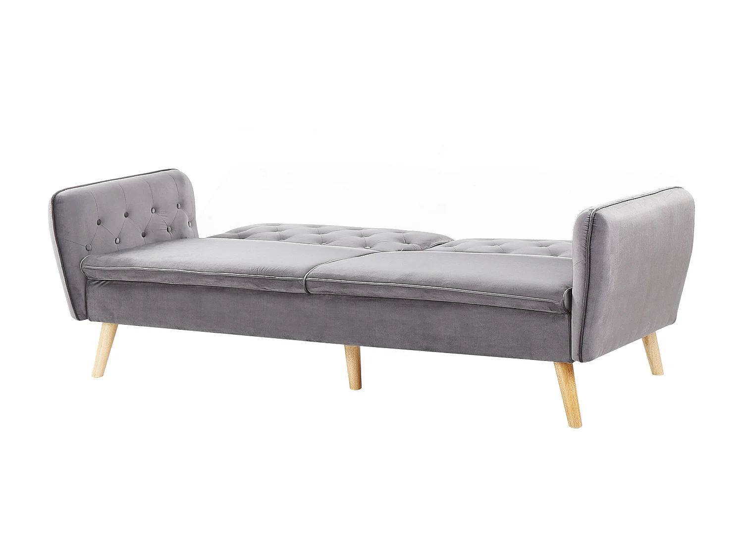 Slaapbank BARDU Grijs Fluweel