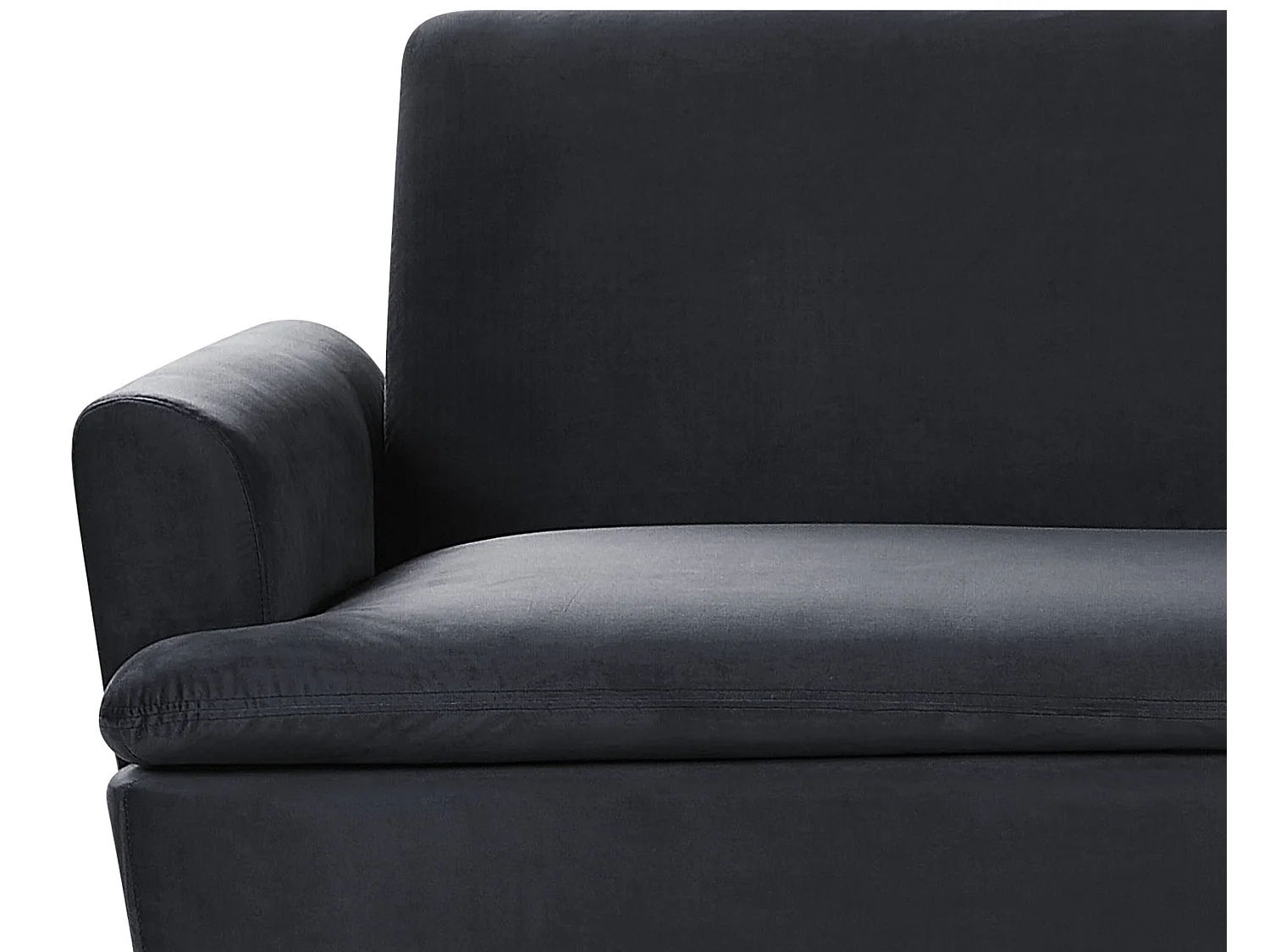 Canapé-lit 3 places VETTRE Velours Noir