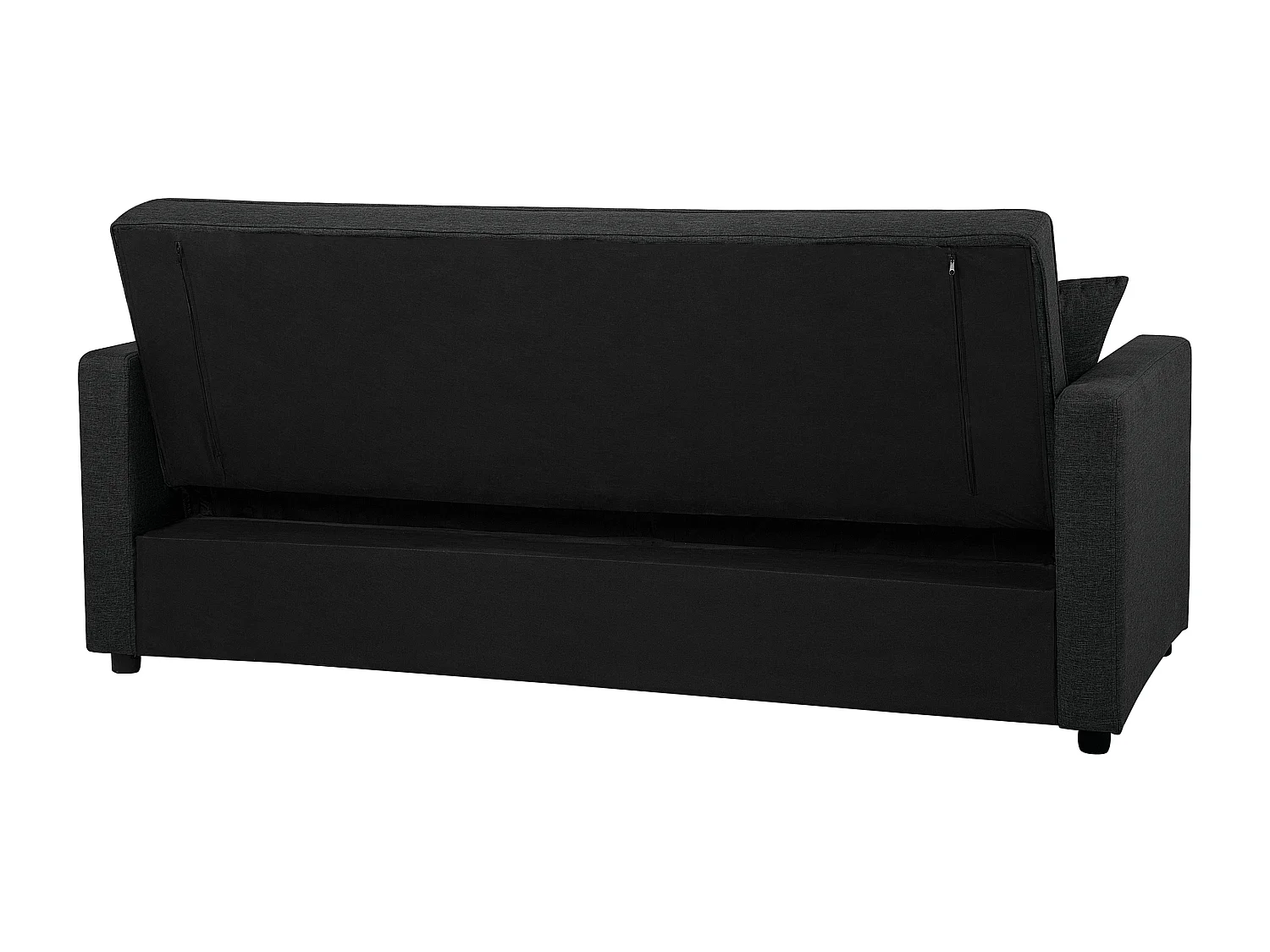 Schlafsofa Sofa mit Schlaffunktion Gästebett Polstersofa schwarz Glomma