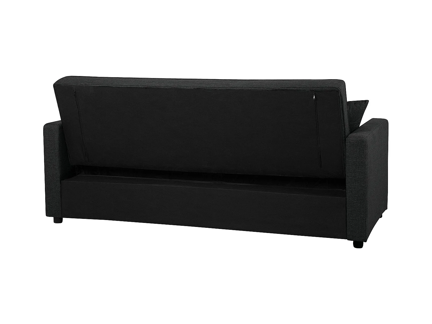 Divano letto GLOMMA Tessuto Nero 3 posti