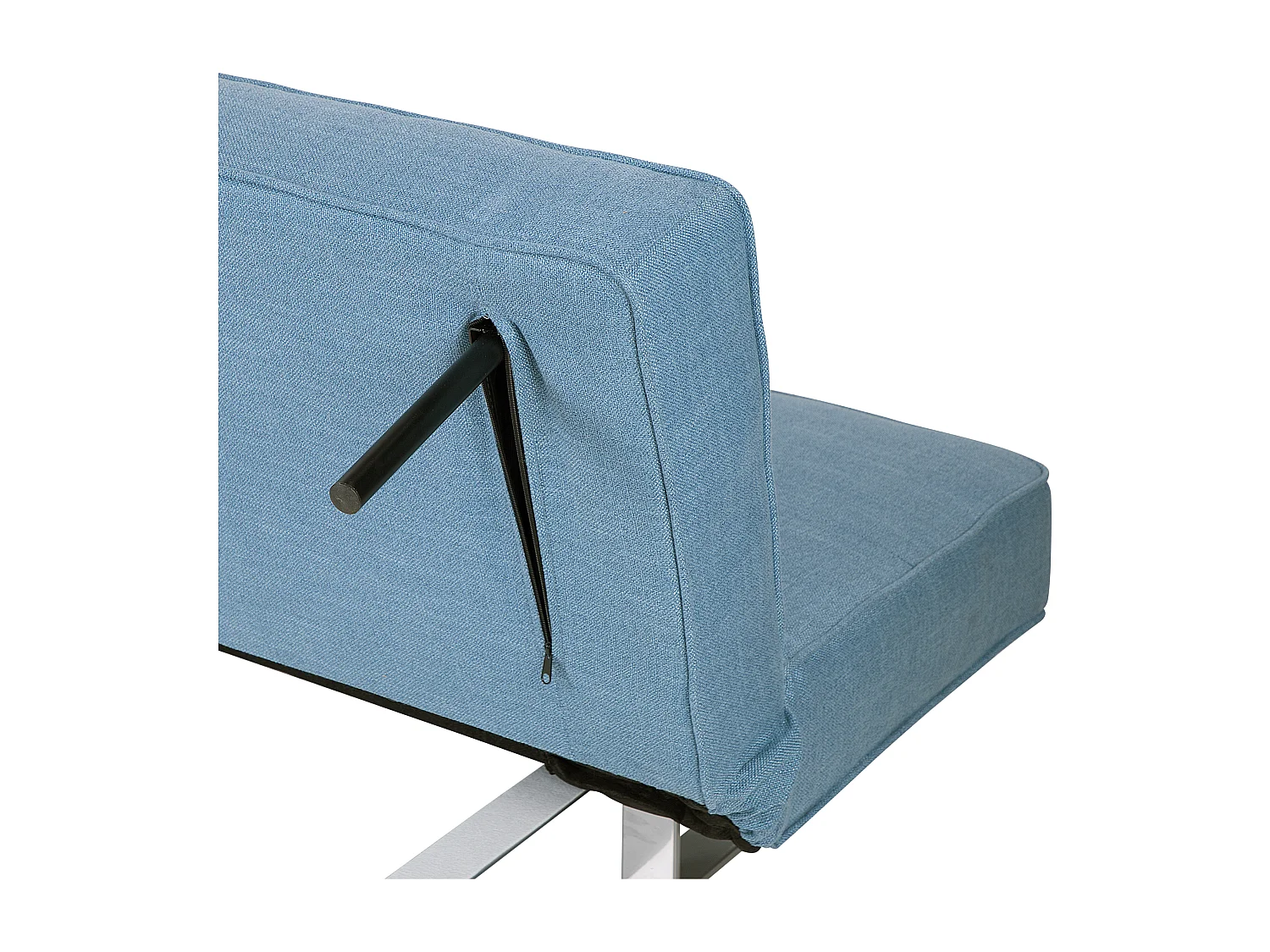 Canapé-lit 3 places DUBLIN Tissu Bleu clair