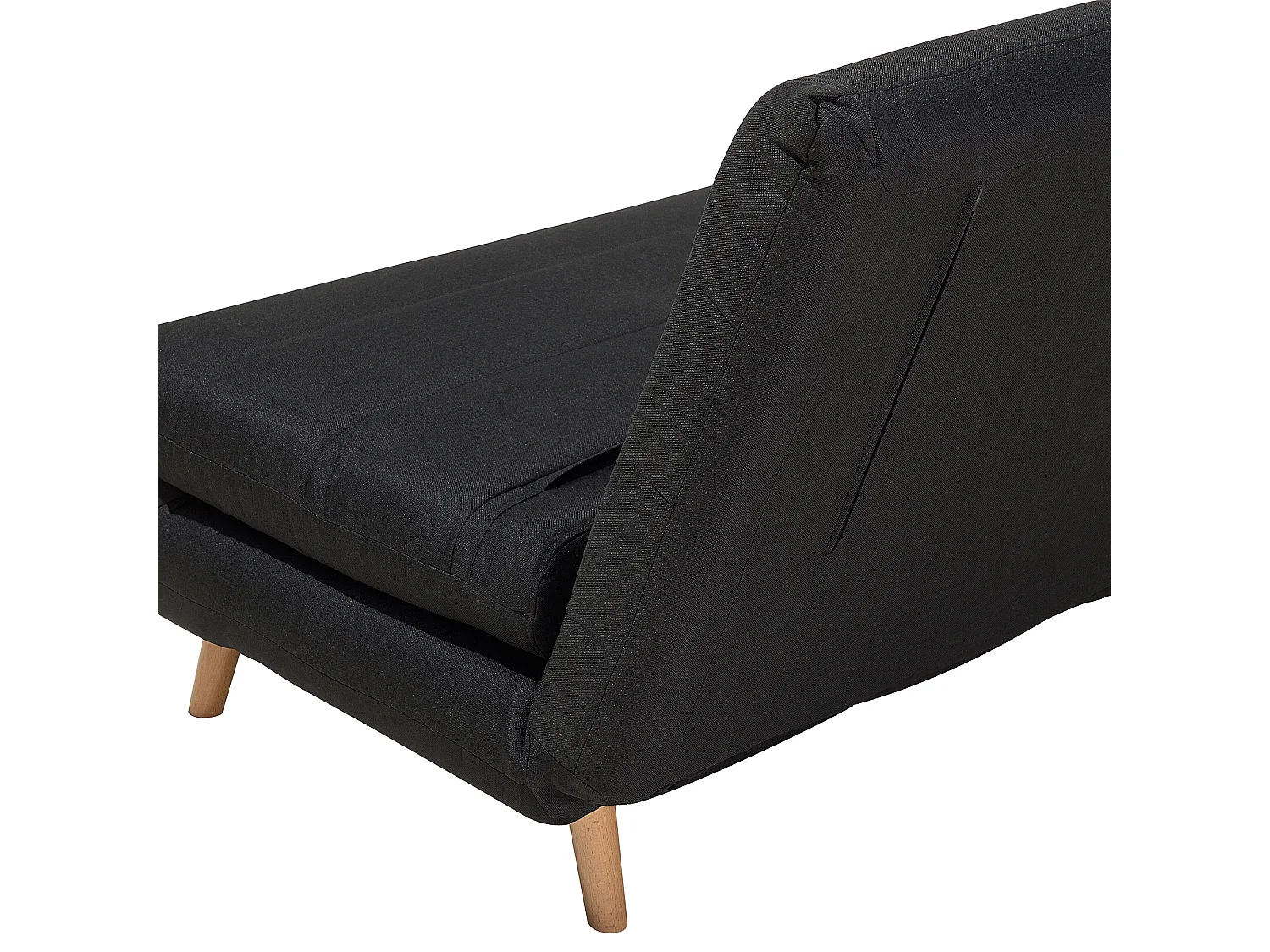 Sofa rozkładana jednoosobowa SETTEN Czarny