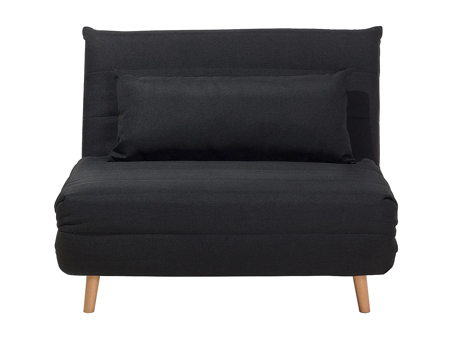 Sofa rozkładana jednoosobowa SETTEN Czarny