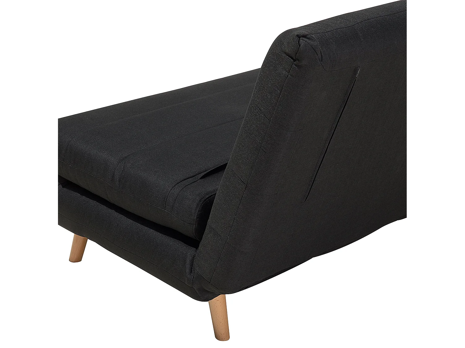 Divano letto singolo SETTEN Tessuto Nero