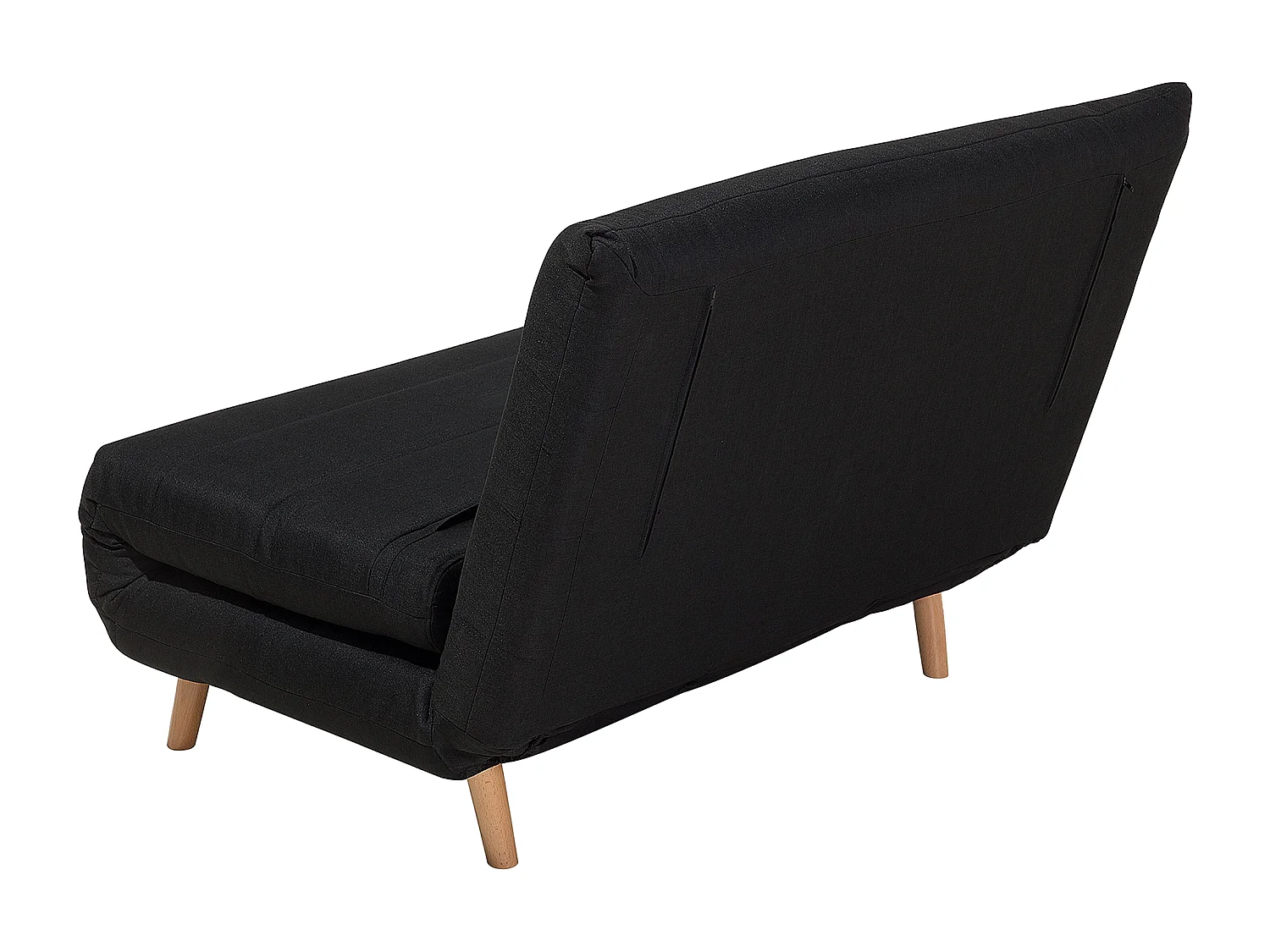 Praktisches Sofa Schlaffunktion Polsterbezug schwarz Setten