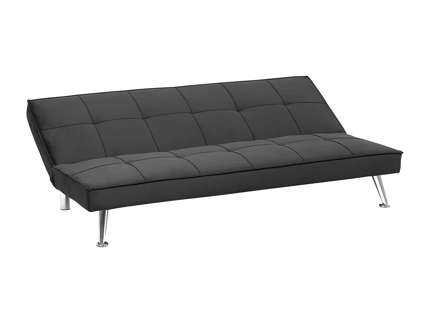 Divano letto HASLE Tessuto Grigio 3 posti