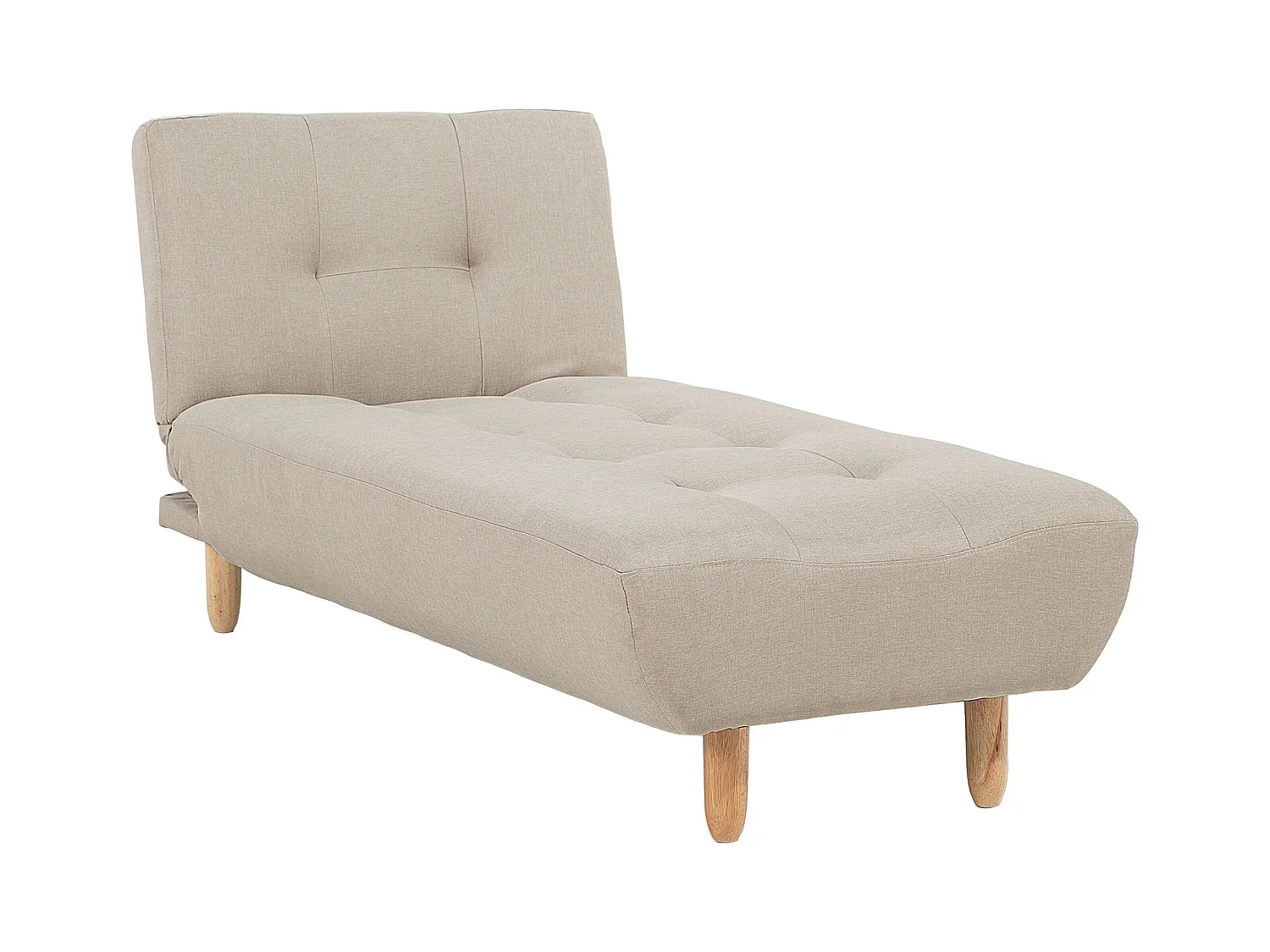 Chaiselongue ALSTEN Stoff Beige