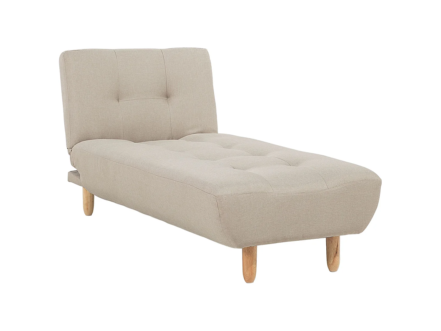 Chaise longue ALSTEN Tissu Beige