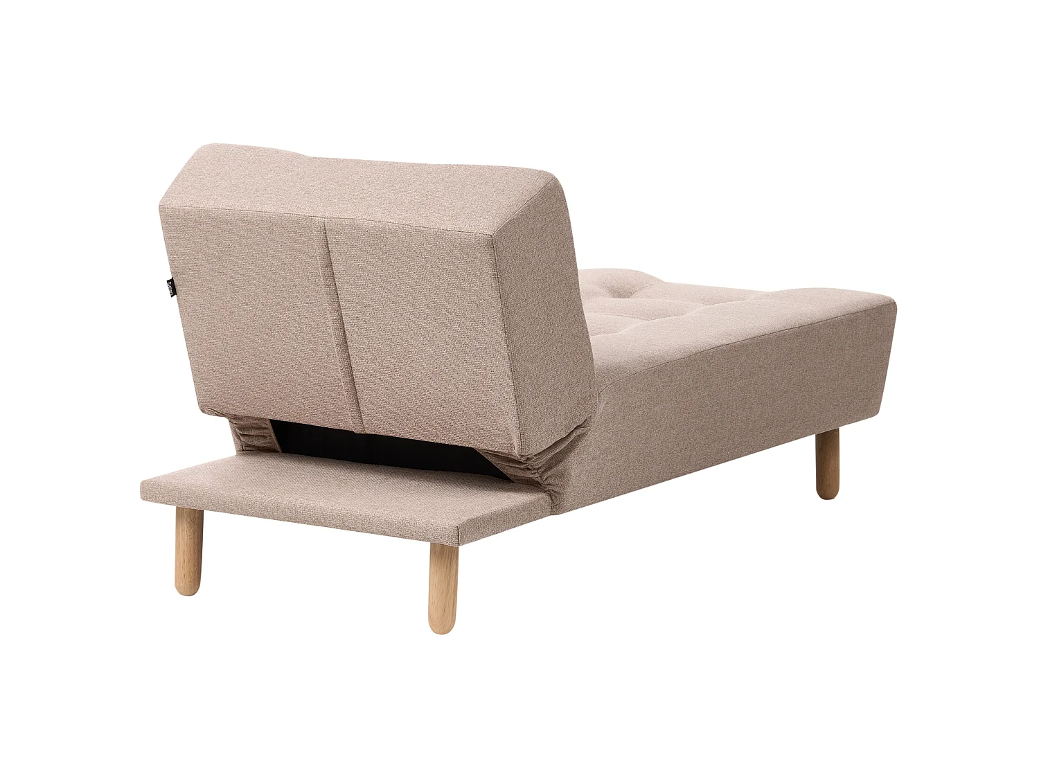 Chaise longue ALSTEN Tissu Beige