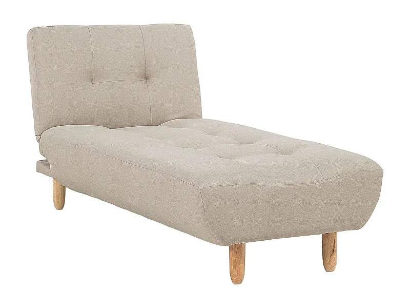 Chaise longue ALSTEN Tessuto Beige