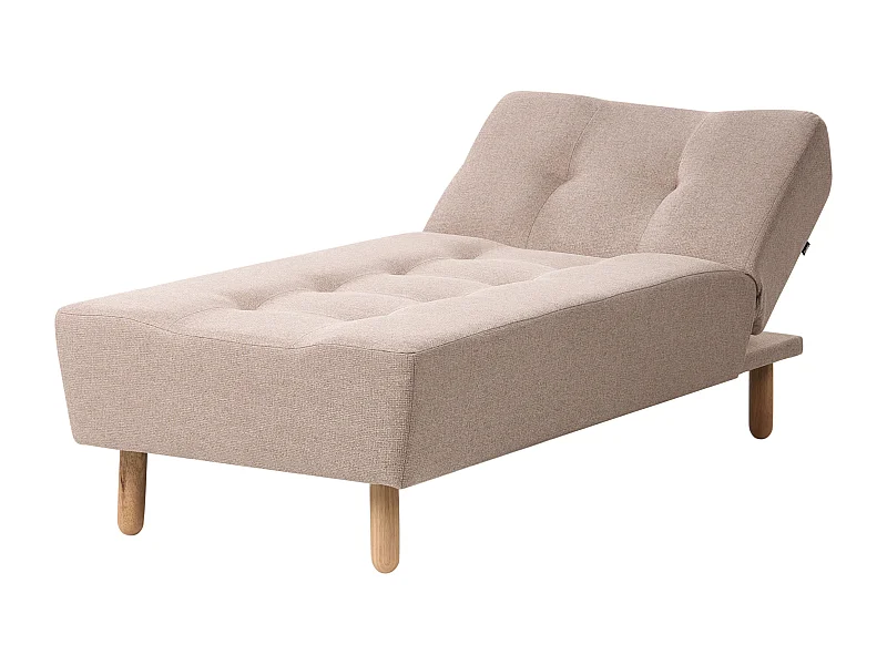 Chaise longue ALSTEN Tissu Beige