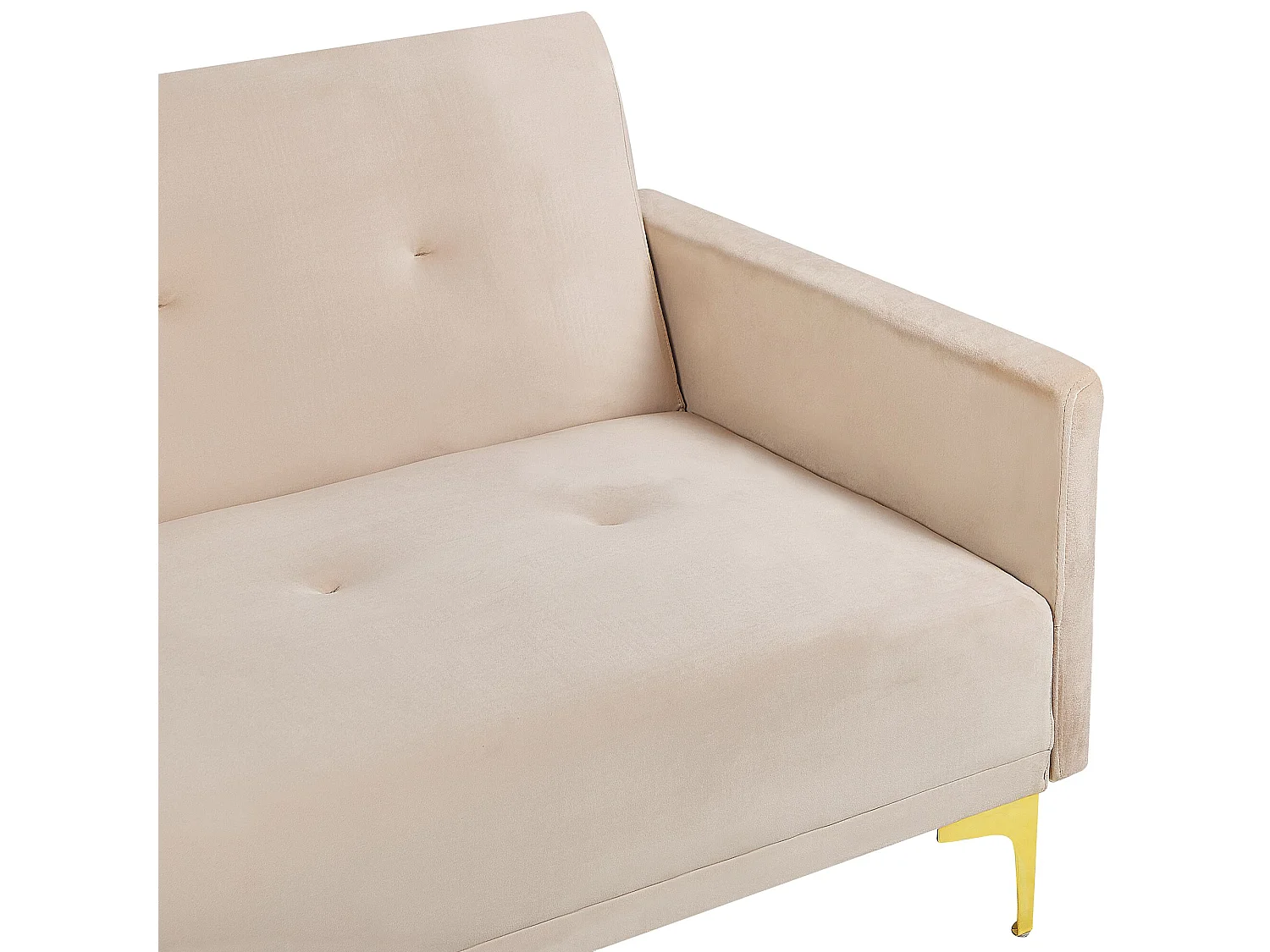 Sofá cama LUCAN Terciopelo Beige 3 plazas