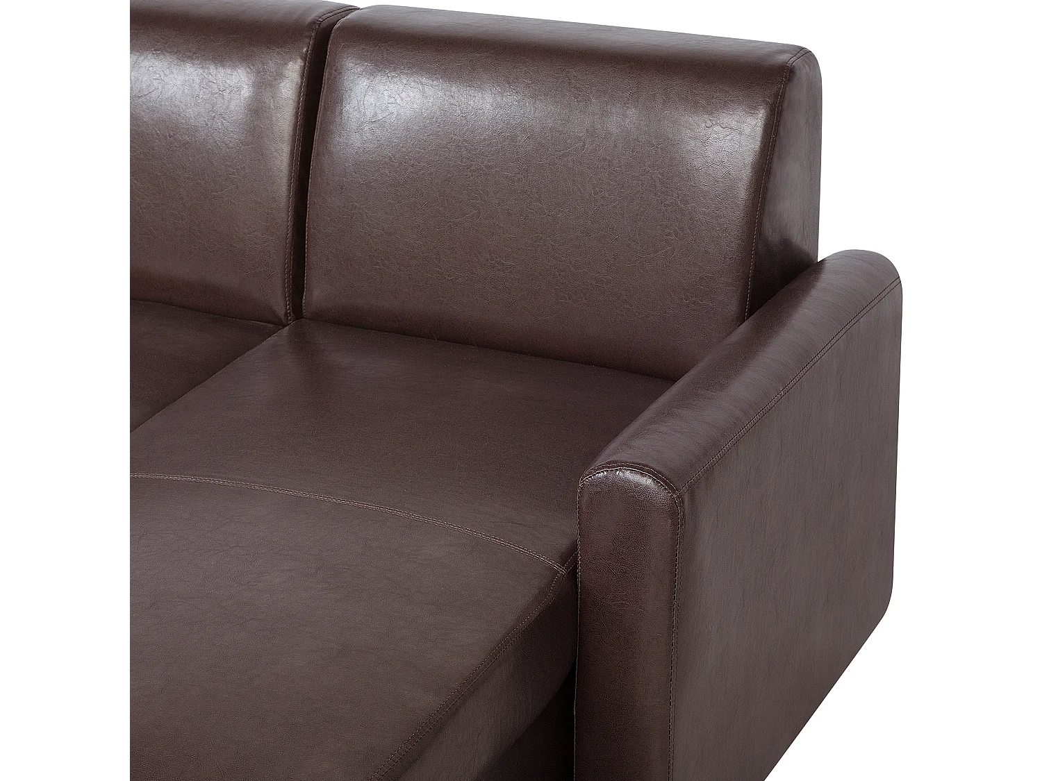 Hoekbank OGNA Donkerbruin met opbergruimte Linkerzijde